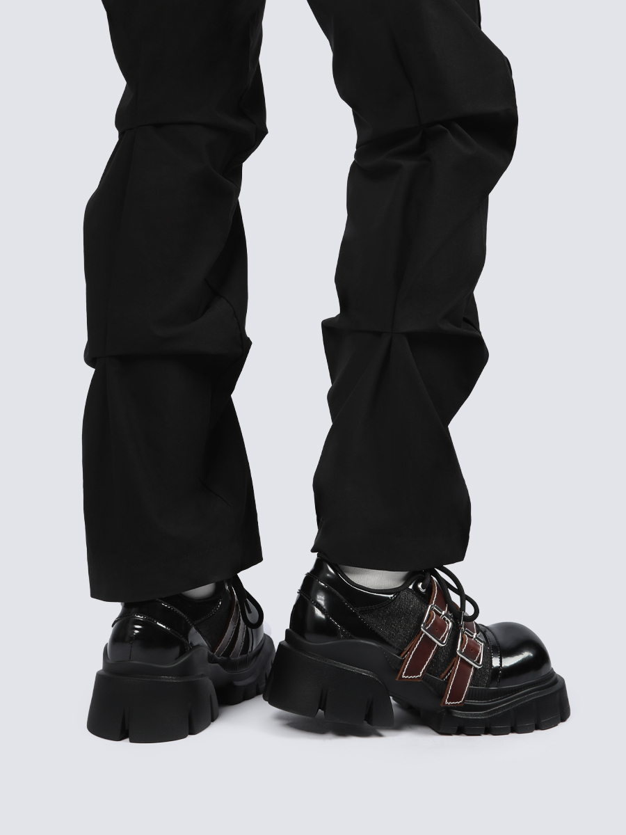 Summer Gender-Neutral Retro Casual Thick-Soled Leather Shoes for Women - Versatile Fashion Footwear