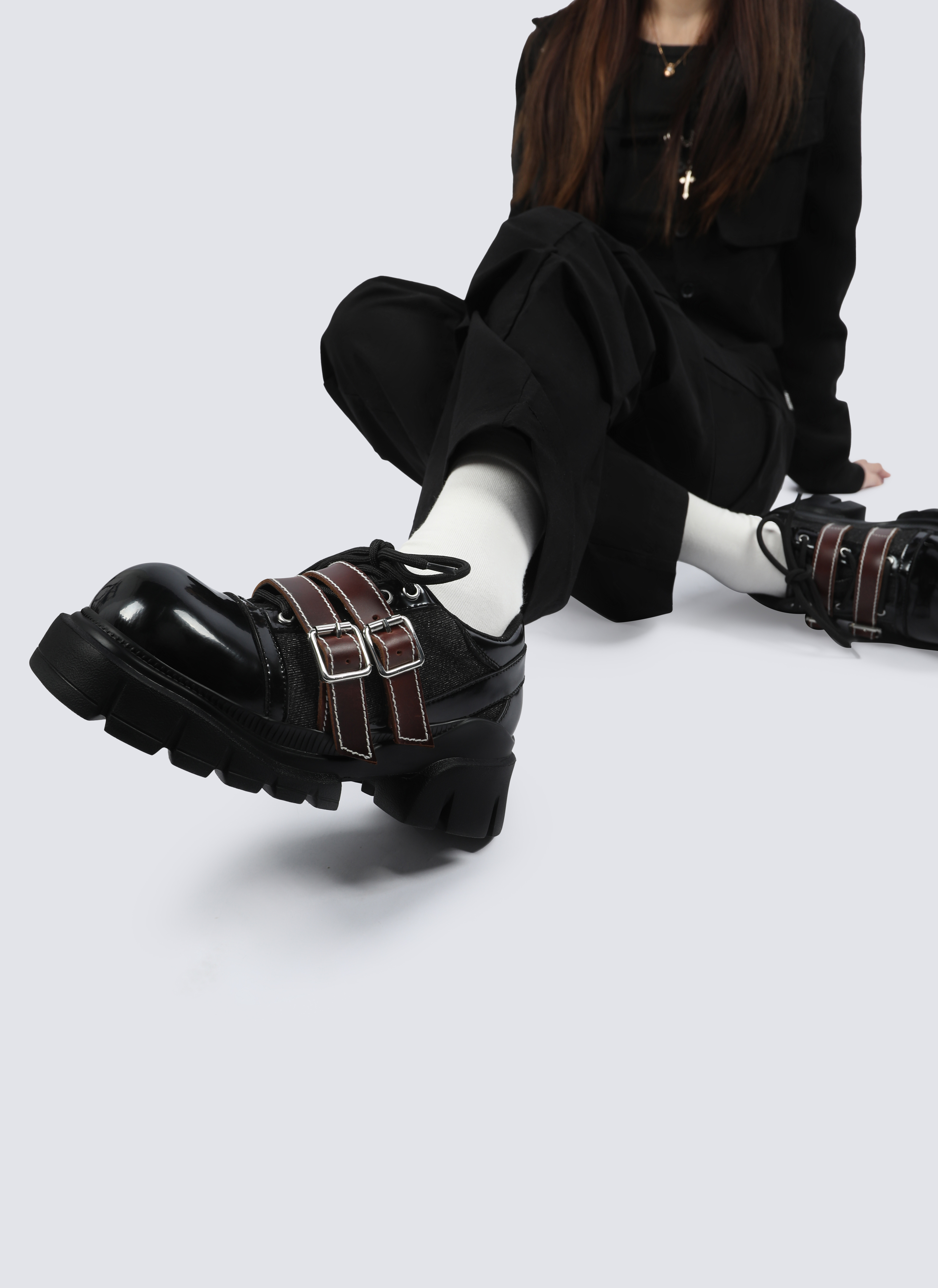 Summer Gender-Neutral Retro Casual Thick-Soled Leather Shoes for Women - Versatile Fashion Footwear