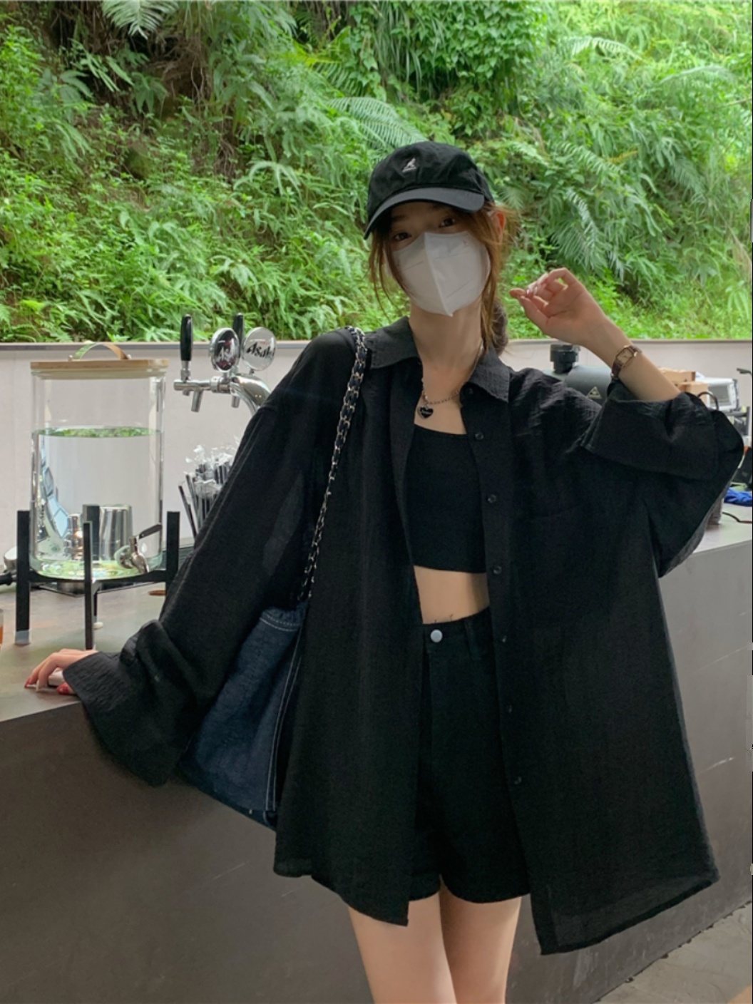 Summer Long Sleeve Jazz Hip-Hop Shirt for Women, Hong Kong Style Dance Jacket, Trendy Streetwear Top Summer Long Sleeve Jazz Hip-Hop Shirt for Women, Hong Kong Style Dance Jacket, Trendy Streetwear Top