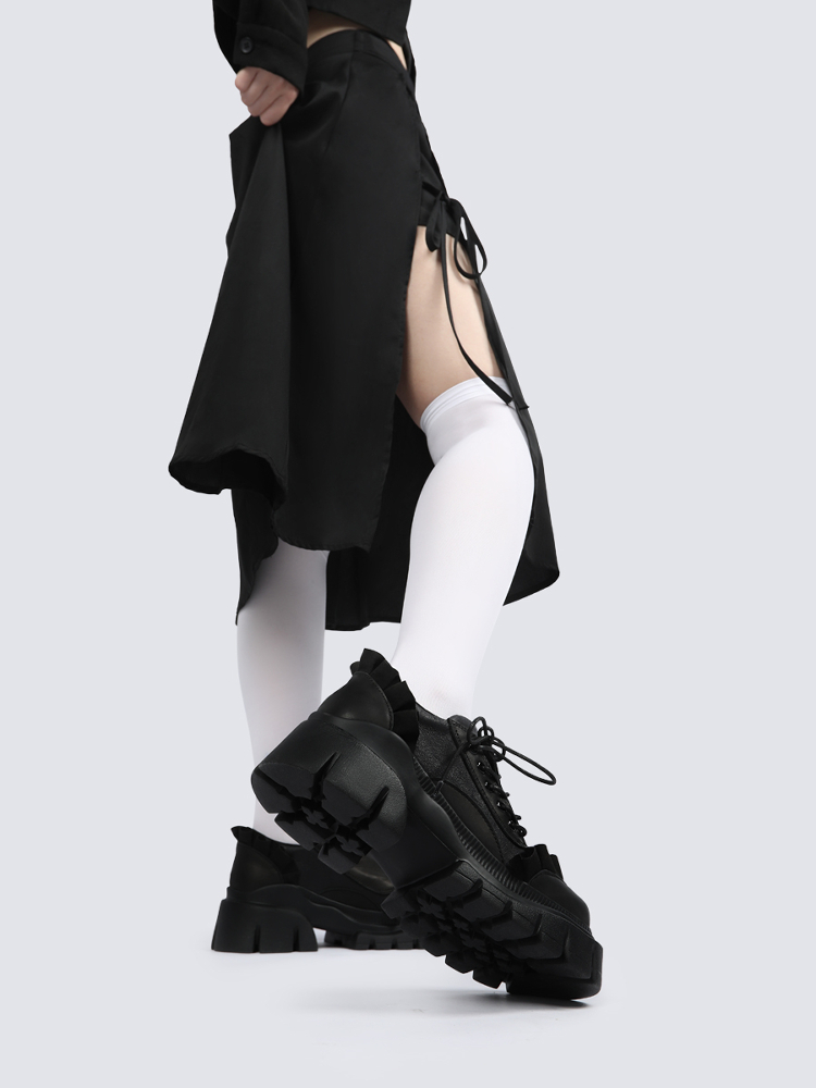 Summer Women's Japanese-style Mary Jane Leather Shoes - Thick-soled Sports Flats for a Trendy Academy Look