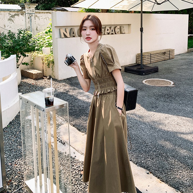 Summer Women's Two-Piece Outfit Set, Waist-Cinching Long Dress, Chic 2025 Style, Age-Reducing High-End Look Summer Women's Two-Piece Outfit Set, Waist-Cinching Long Dress, Chic 2025 Style, Age-Reducing High-End Look