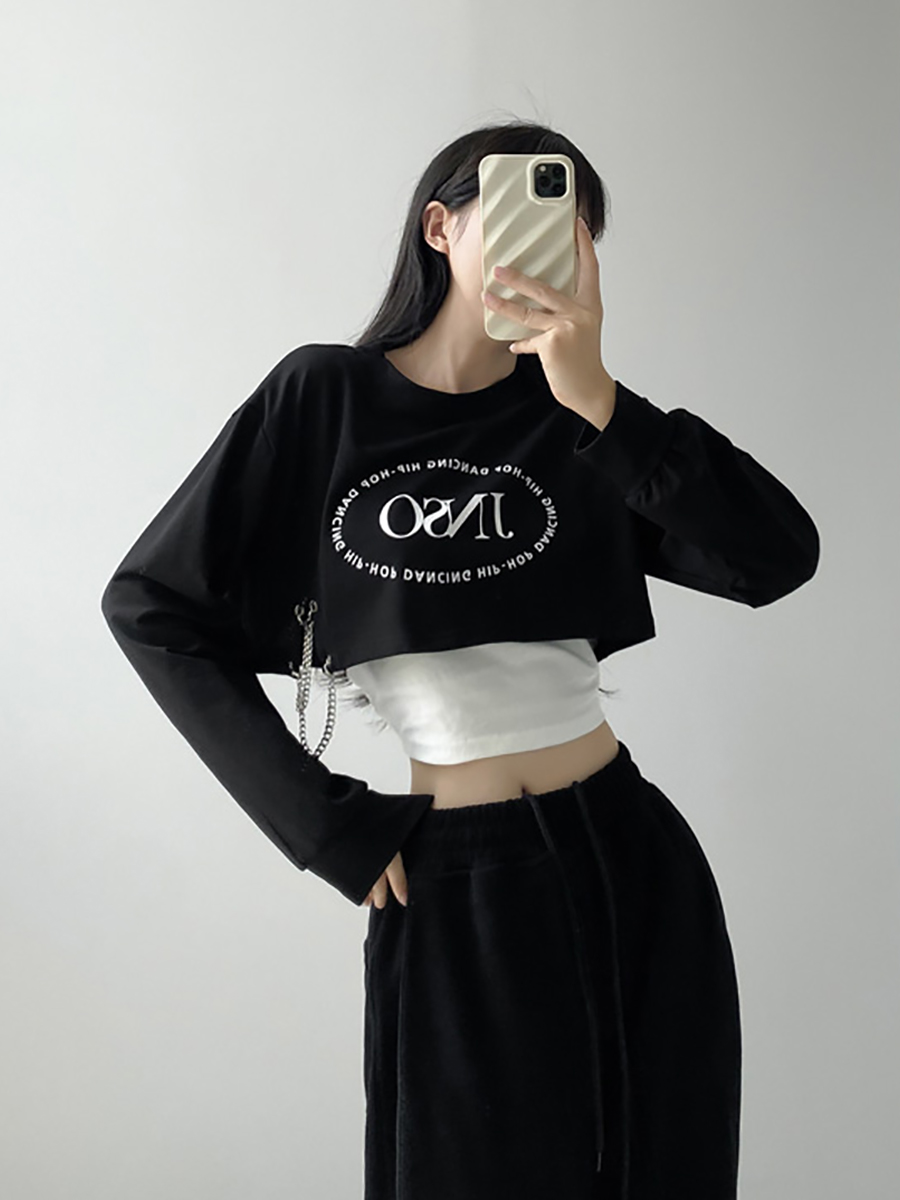 Sweet and Spicy K-Pop Jazz Dance Short Top Set for Women - American Style Korean Dance Performance Outfit for Hot Girl Groups Sweet and Spicy K-Pop Jazz Dance Short Top Set for Women - American Style Korean Dance Performance Outfit for Hot Girl Groups