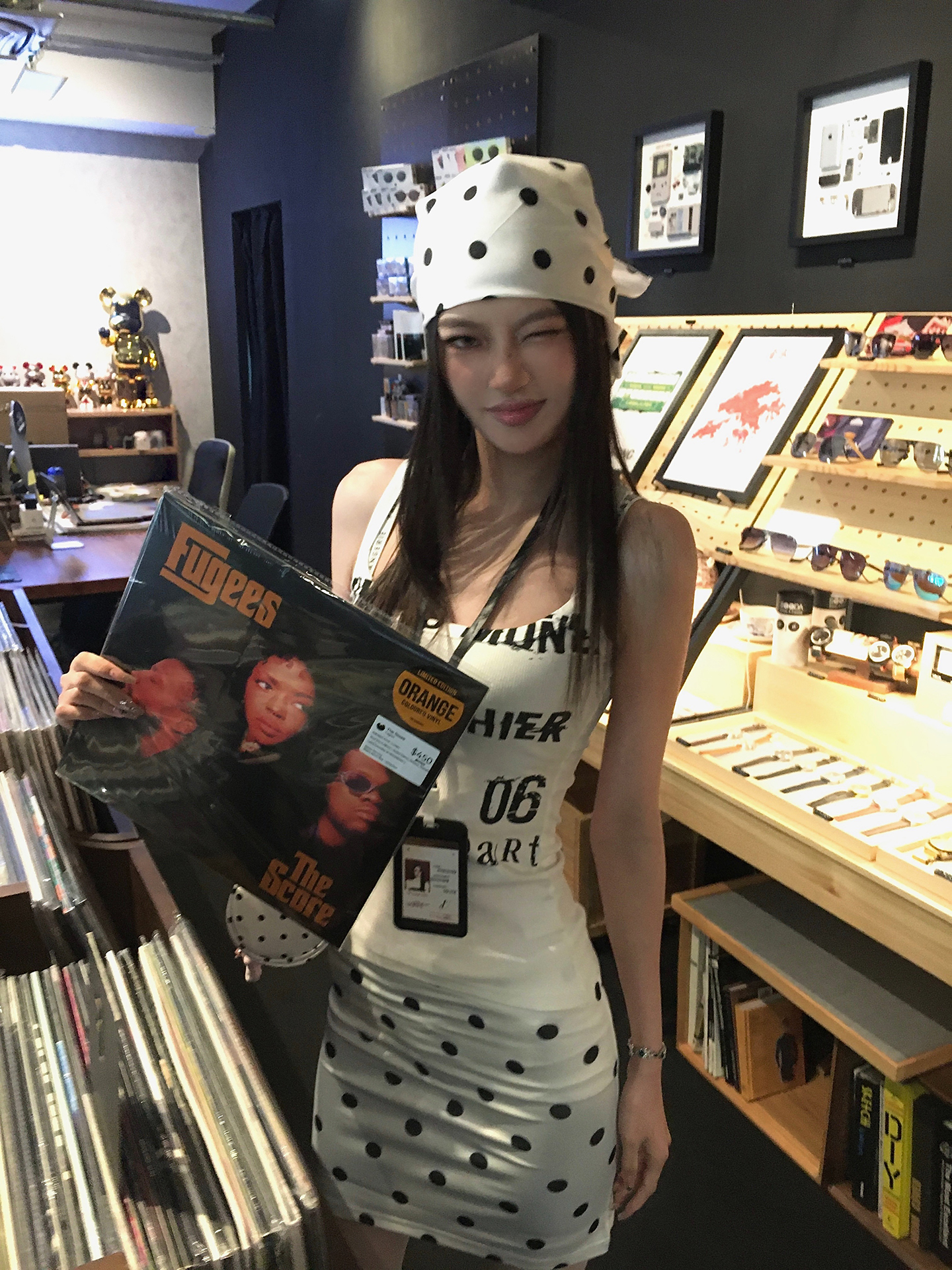 Sweet Off-Shoulder Sleeveless Two-Way Slim Fit Polka Dot Print Scarf Top for Hot Girls - Trendy Y2K Style Sweet Off-Shoulder Sleeveless Two-Way Slim Fit Polka Dot Print Scarf Top for Hot Girls - Trendy Y2K Style