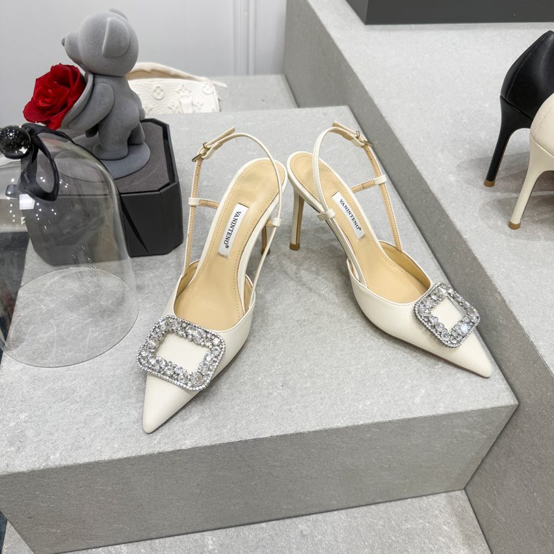 Sweet Open-Toe Thin High-Heeled Sandals with Rhinestone Buckle - Summer Style for Women - Trendy Party & Evening Footwear