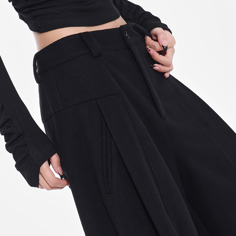 Thick Grey Versatile Suit Pants for Women, Straight Wide-Leg Floor-Length Trousers, Autumn/Winter Fashion Essentials Thick Grey Versatile Suit Pants for Women, Straight Wide-Leg Floor-Length Trousers, Autumn/Winter Fashion Essentials