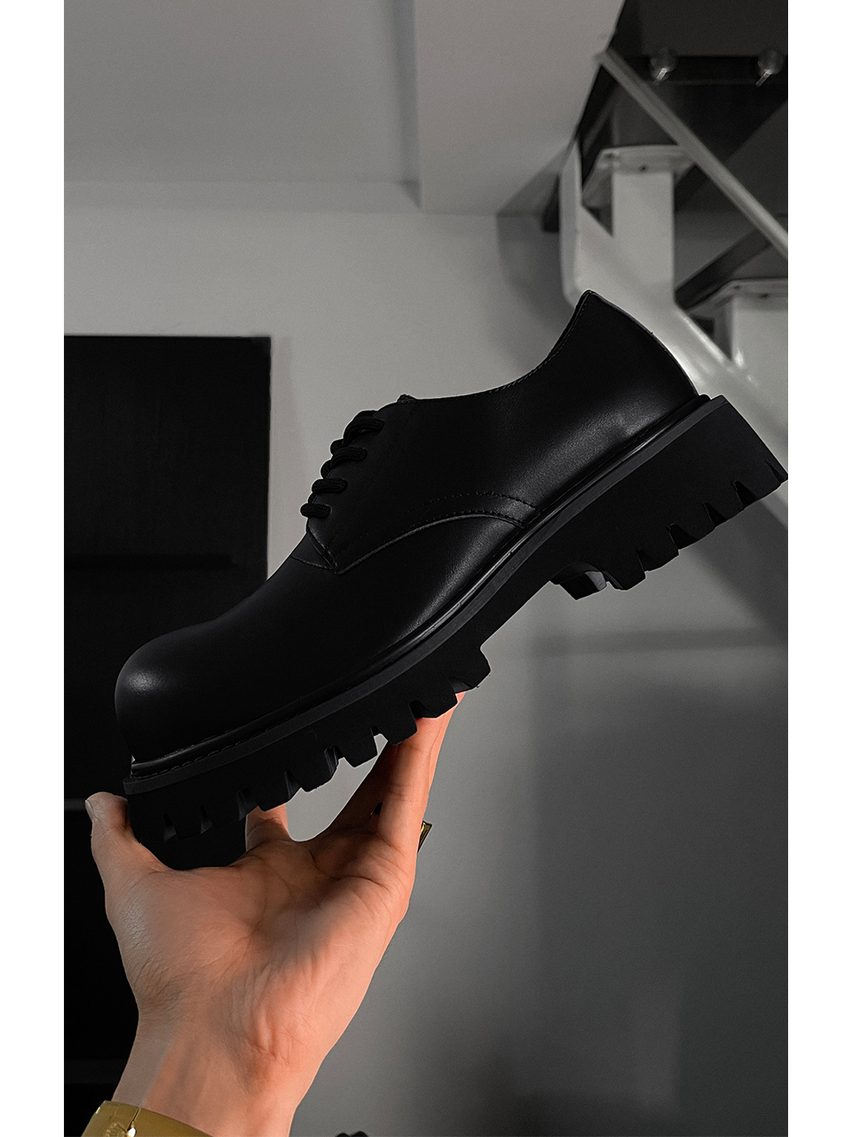 Thick-Soled Men's Leather Derby Shoes - British Style Business Casual Footwear for High-End Suits Thick-Soled Men's Leather Derby Shoes - British Style Business Casual Footwear for High-End Suits