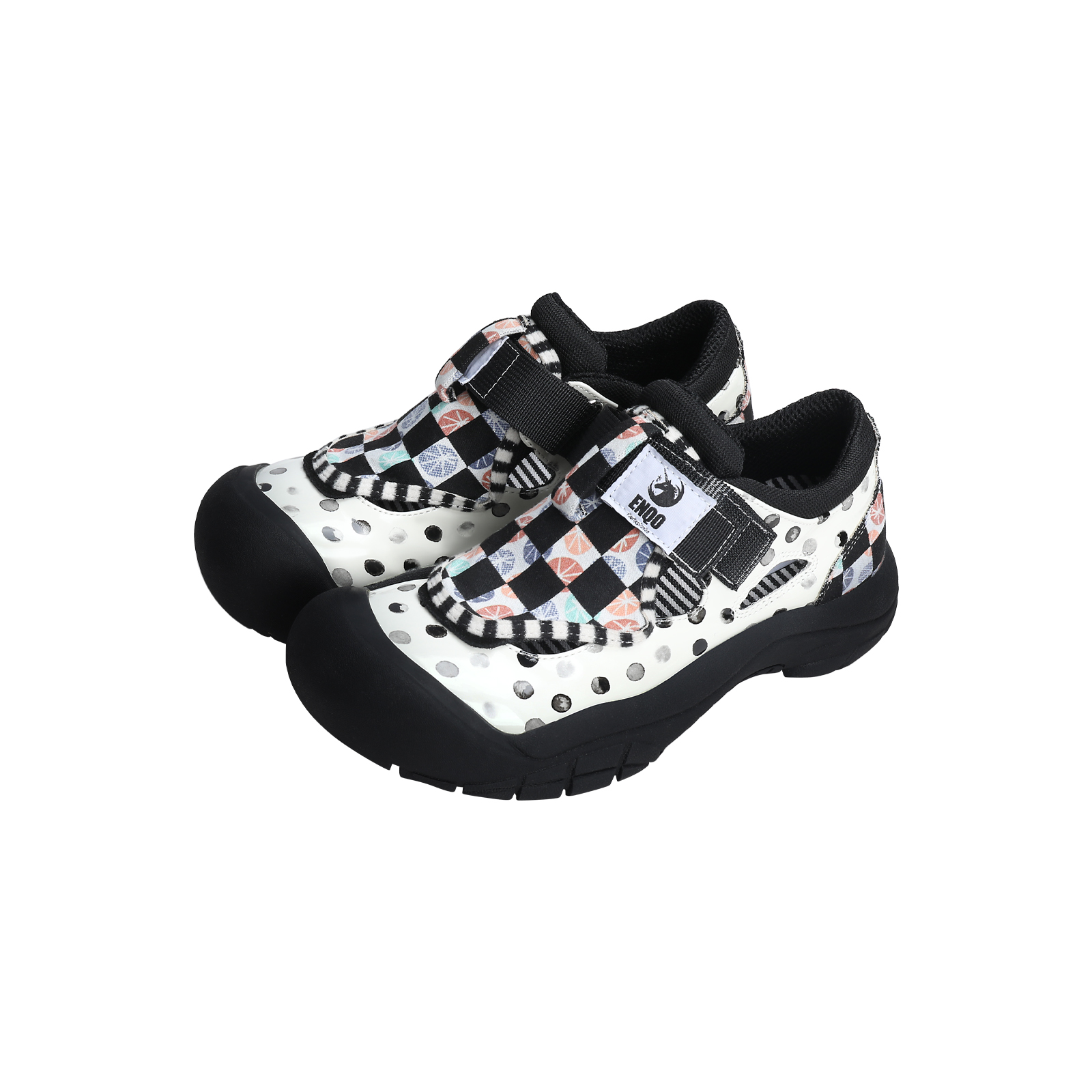 Thick-Soled Ugly Cute Big-Head Velcro Dad Shoes for Women â€“ 2025 Spring/Summer Niche Flats in Y2K Style