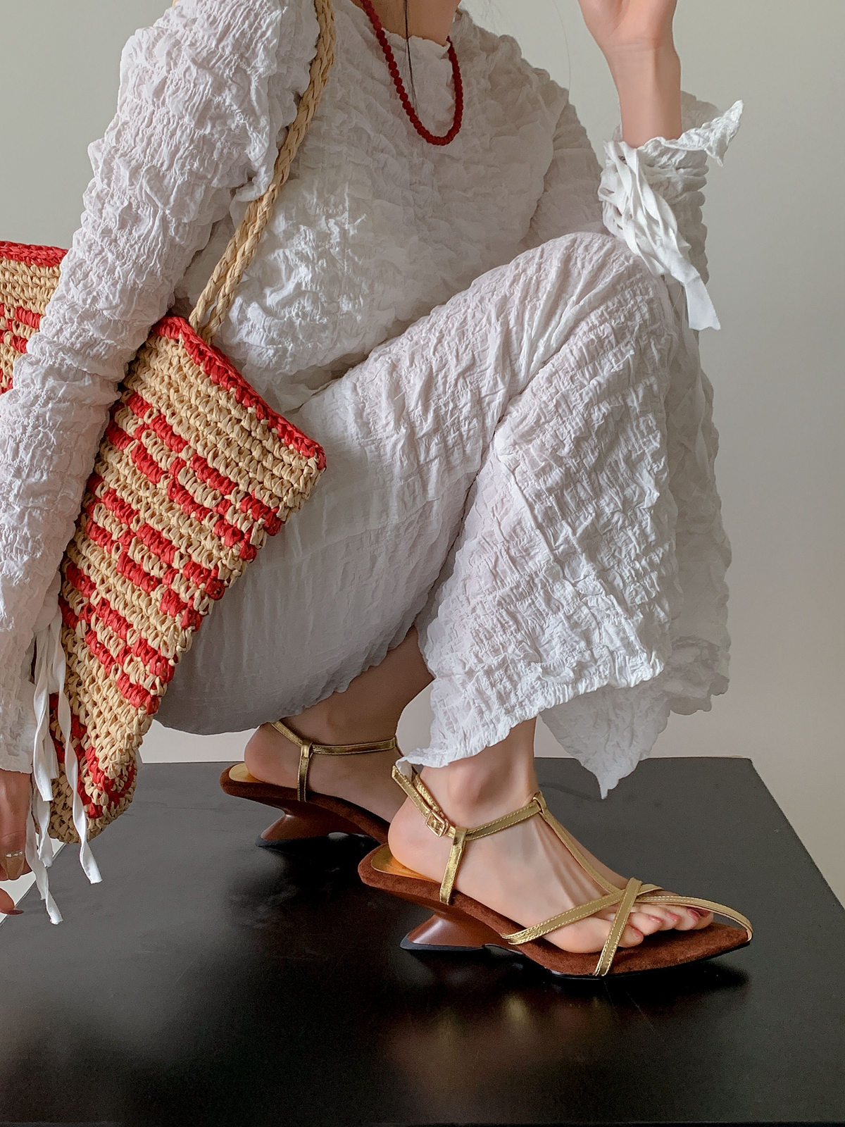 Thin Strap High-Heeled Sandals for Women - Niche European & American Style, 2025 Roman Vacation Shoes, Trendy Summer Footwear