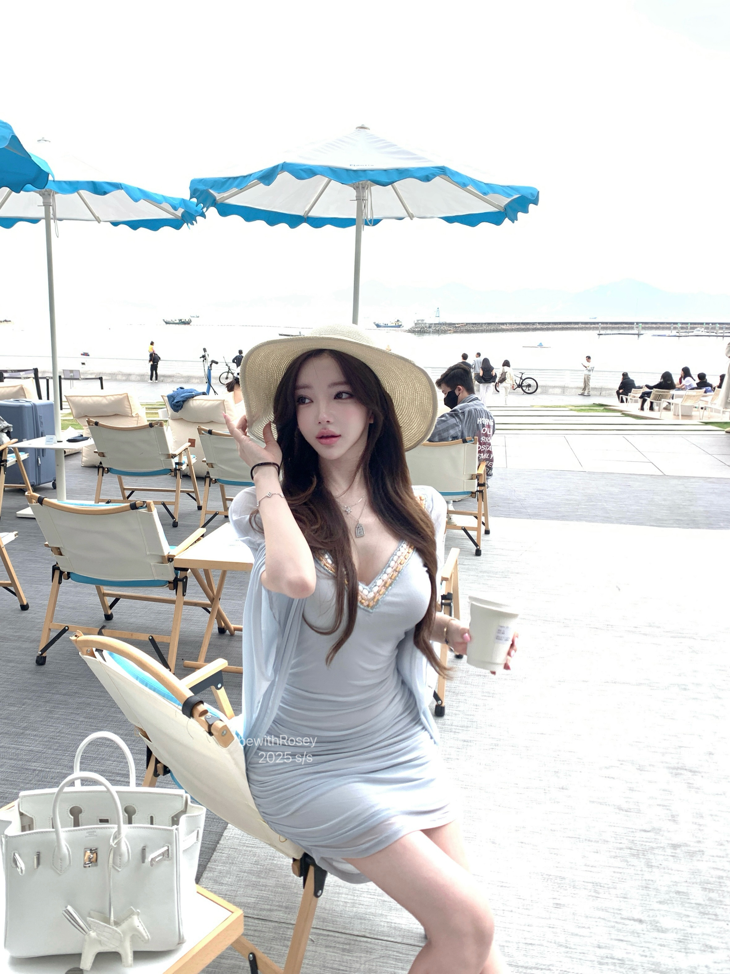 Transparent Blue Mermaid Tears Three-Layer Beaded V-Neck Mesh Bodycon Vacation Dress - Chic Summer Style, Perfect for Beach Getaways Transparent Blue Mermaid Tears Three-Layer Beaded V-Neck Mesh Bodycon Vacation Dress - Chic Summer Style, Perfect for Beach Getaways