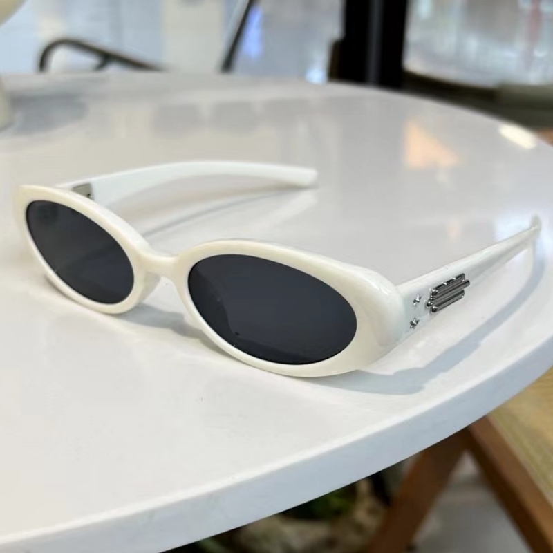 Trendy 2025 Oval Cat Eye Sunglasses for Women with Interchangeable Accessories, Stylish GM Sunglasses, Y2K Fashion Statement Trendy 2025 Oval Cat Eye Sunglasses for Women with Interchangeable Accessories, Stylish GM Sunglasses, Y2K Fashion Statement