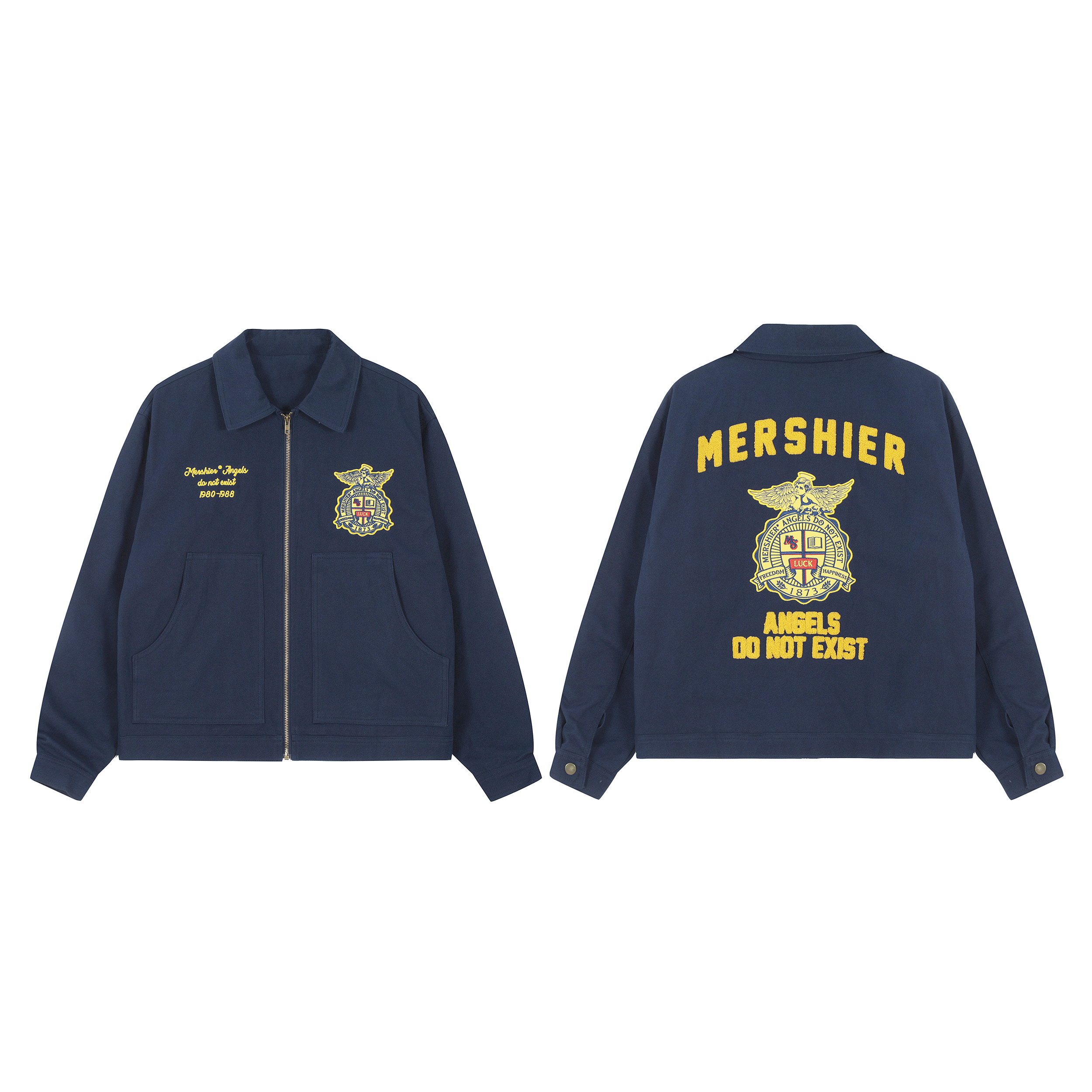 Trendy American Vintage Letter Embroidery Badge Jacket for Couples - Casual Loose Fit Versatile Spring Coat