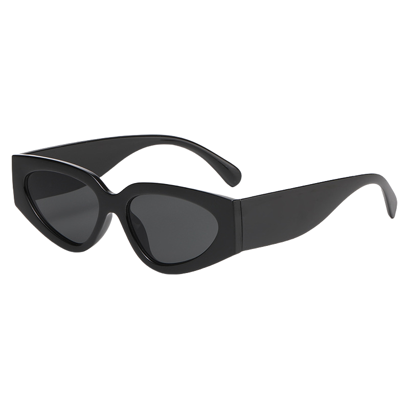 Trendy Black and White Color-Block Cat-Eye Sunglasses for Women - Retro European American Style, Fashionable Sun Protection Trendy Black and White Color-Block Cat-Eye Sunglasses for Women - Retro European American Style, Fashionable Sun Protection
