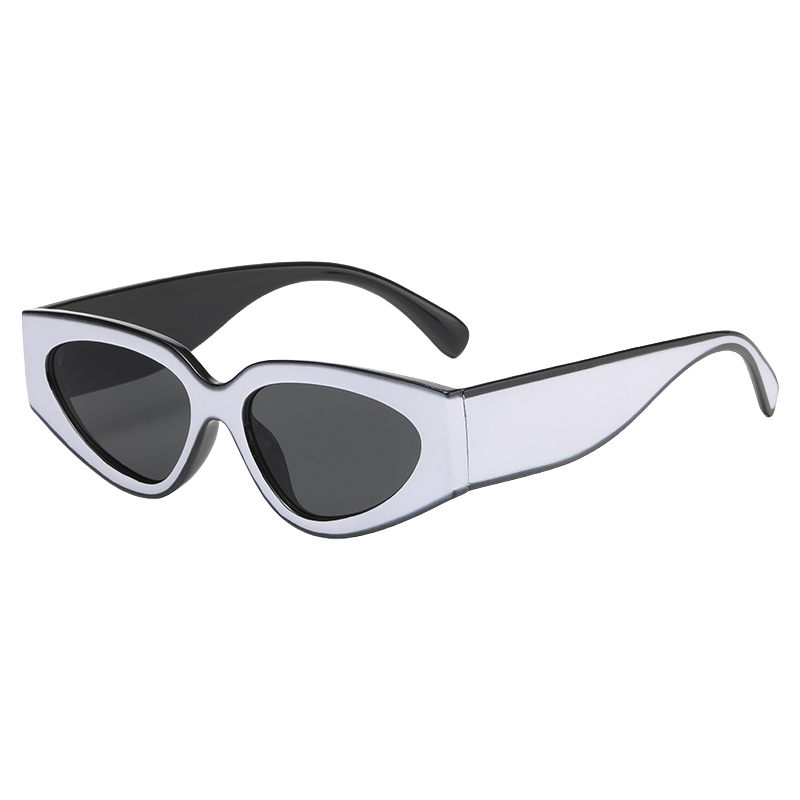 Trendy Black and White Color-Block Cat-Eye Sunglasses for Women - Retro European American Style, Fashionable Sun Protection Trendy Black and White Color-Block Cat-Eye Sunglasses for Women - Retro European American Style, Fashionable Sun Protection