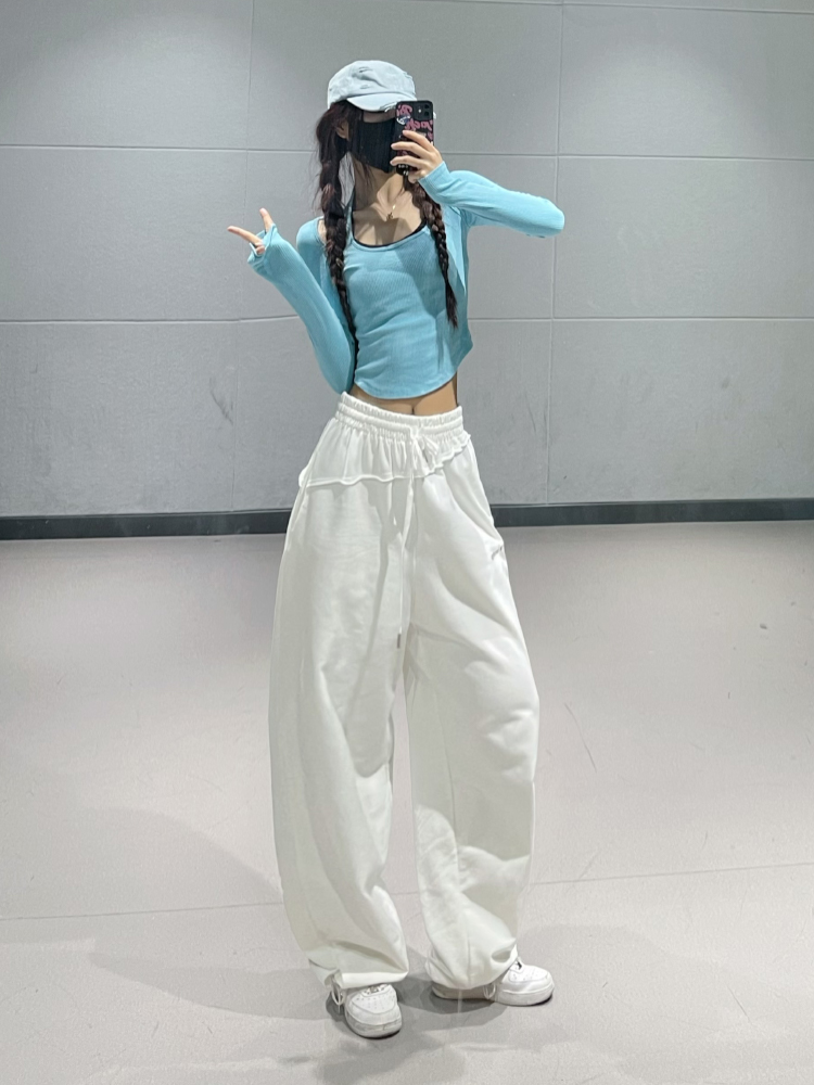 Trendy Blue Halter Off-Shoulder Slim Fit Long Sleeve Jazz Dance Crop Top for Women - Sexy Y2K Style Trendy Blue Halter Off-Shoulder Slim Fit Long Sleeve Jazz Dance Crop Top for Women - Sexy Y2K Style