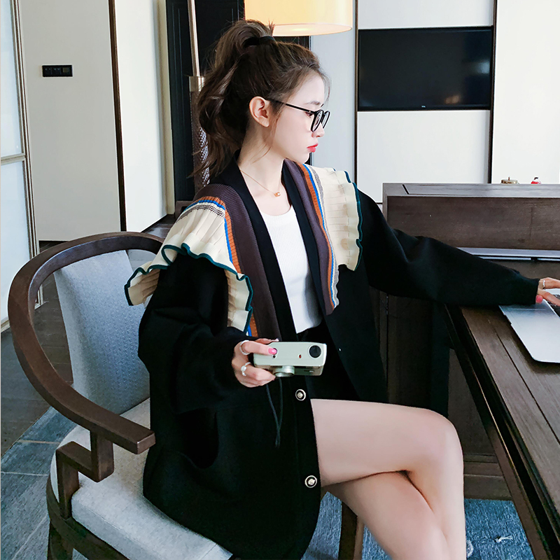 Trendy Casual Sweatshirt Jacket for Women - Spring Autumn 2025 College Style Baseball Cardigan in Korean Fashion