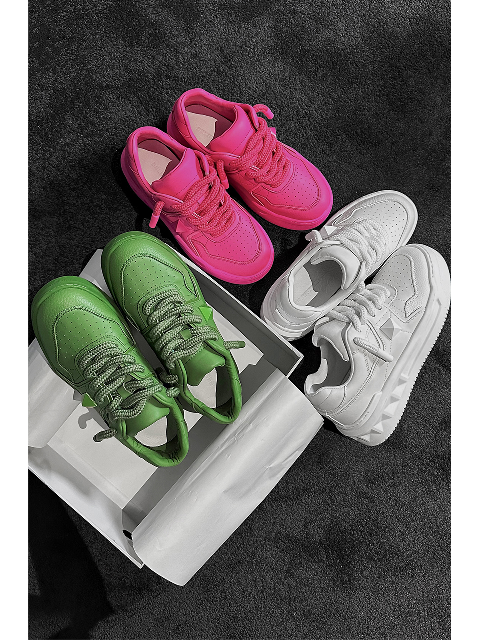 Trendy High-End Dragon Dadao White Leather Thick-Soled Sports Shoes for Summer Casual Wear