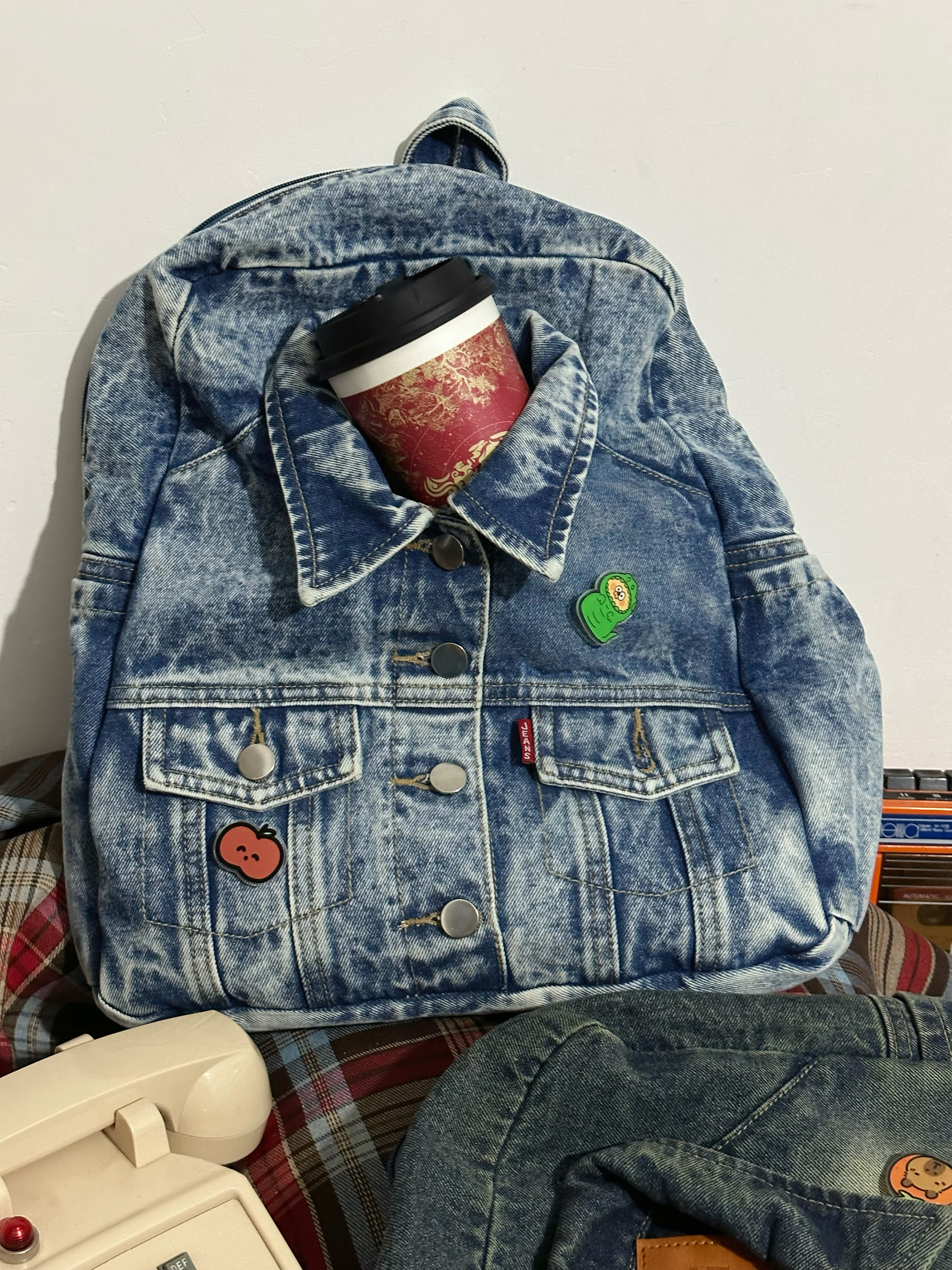 Trendy Large Capacity Denim Backpack for Students - Versatile Casual Design for Spring and Summer