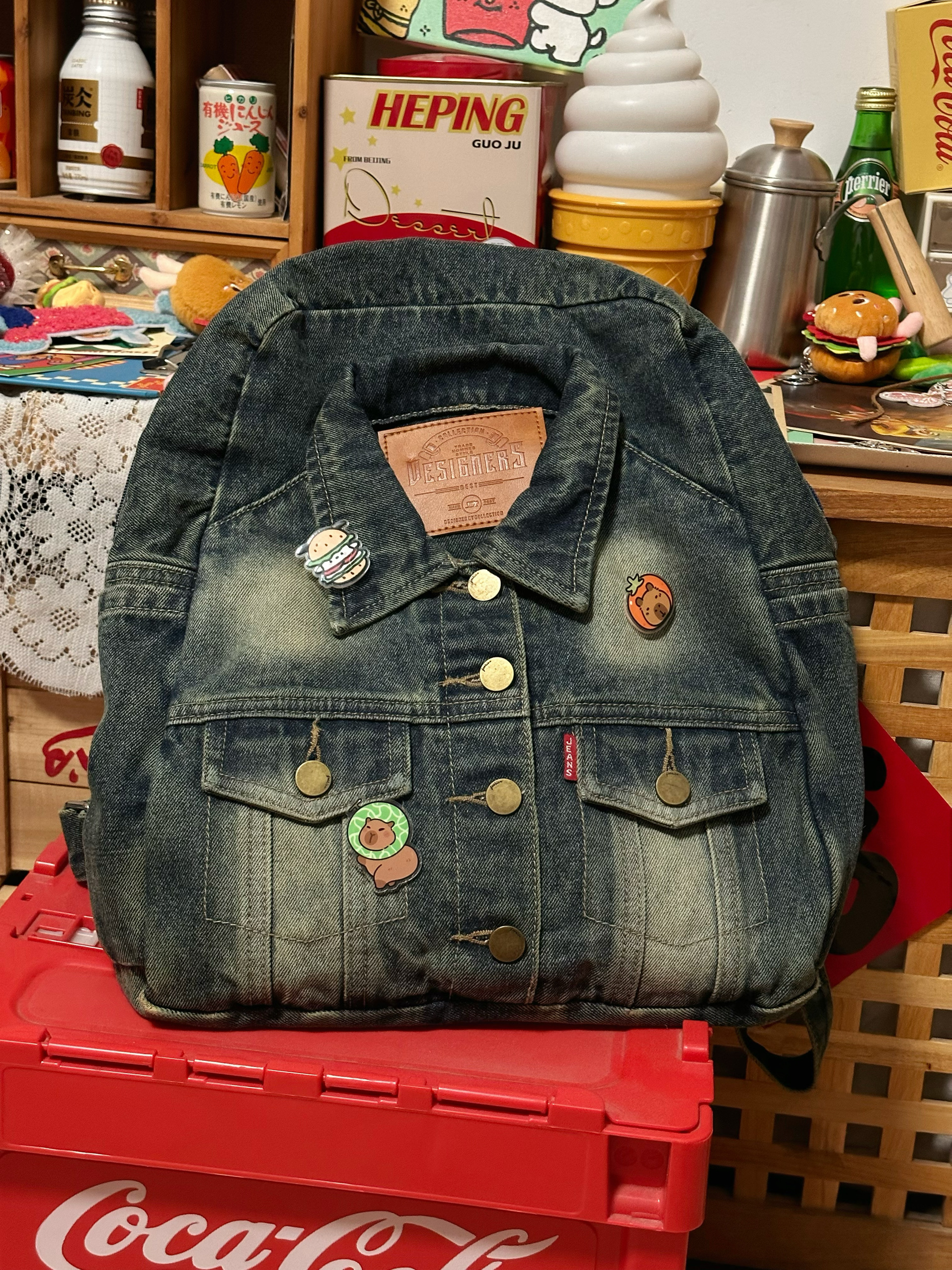 Trendy Large Capacity Denim Backpack for Students - Versatile Casual Design for Spring and Summer Trendy Large Capacity Denim Backpack for Students - Versatile Casual Design for Spring and Summer