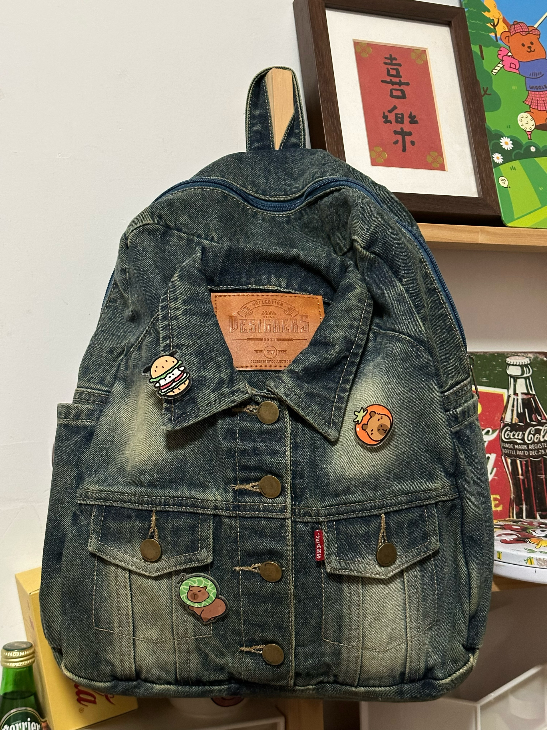 Trendy Large Capacity Denim Backpack for Students - Versatile Casual Design for Spring and Summer