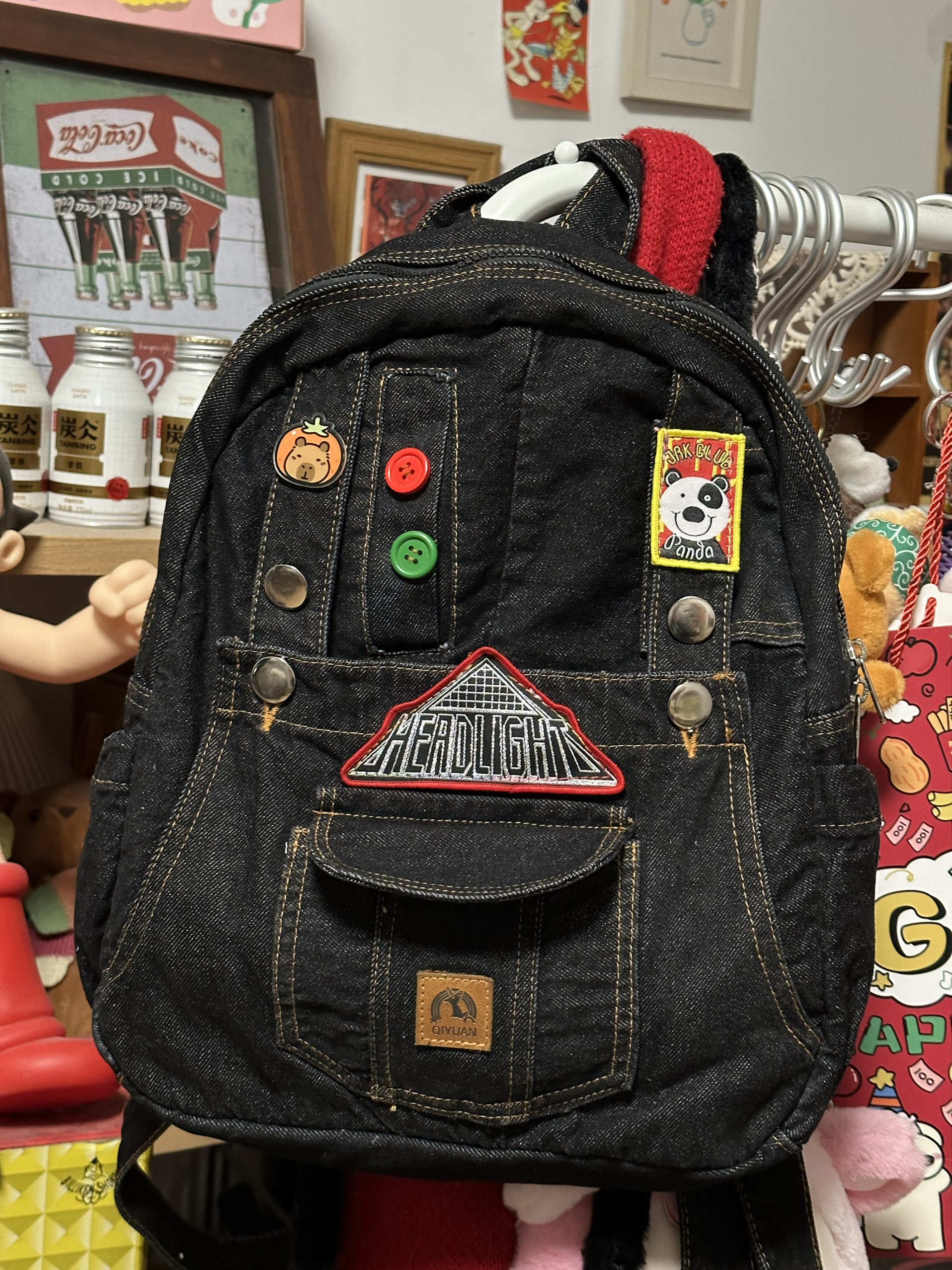 Trendy Large-Capacity Denim Backpack for Students, Versatile Fabric Bag, Stylish School Bag, Perfect for Daily Use Trendy Large-Capacity Denim Backpack for Students, Versatile Fabric Bag, Stylish School Bag, Perfect for Daily Use