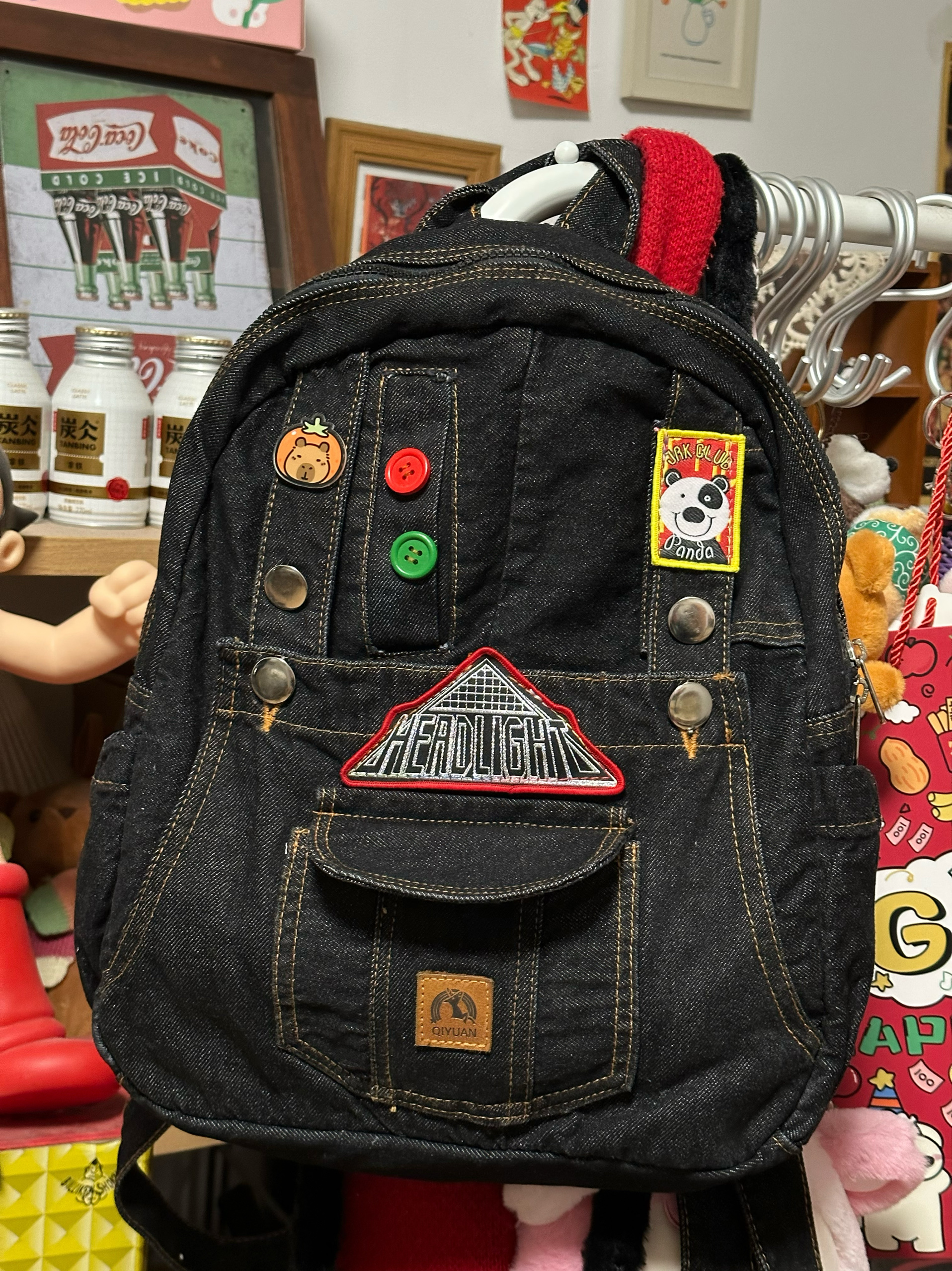 Trendy Large-Capacity Denim Backpack for Students, Versatile Fabric Bag, Stylish School Bag, Perfect for Daily Use