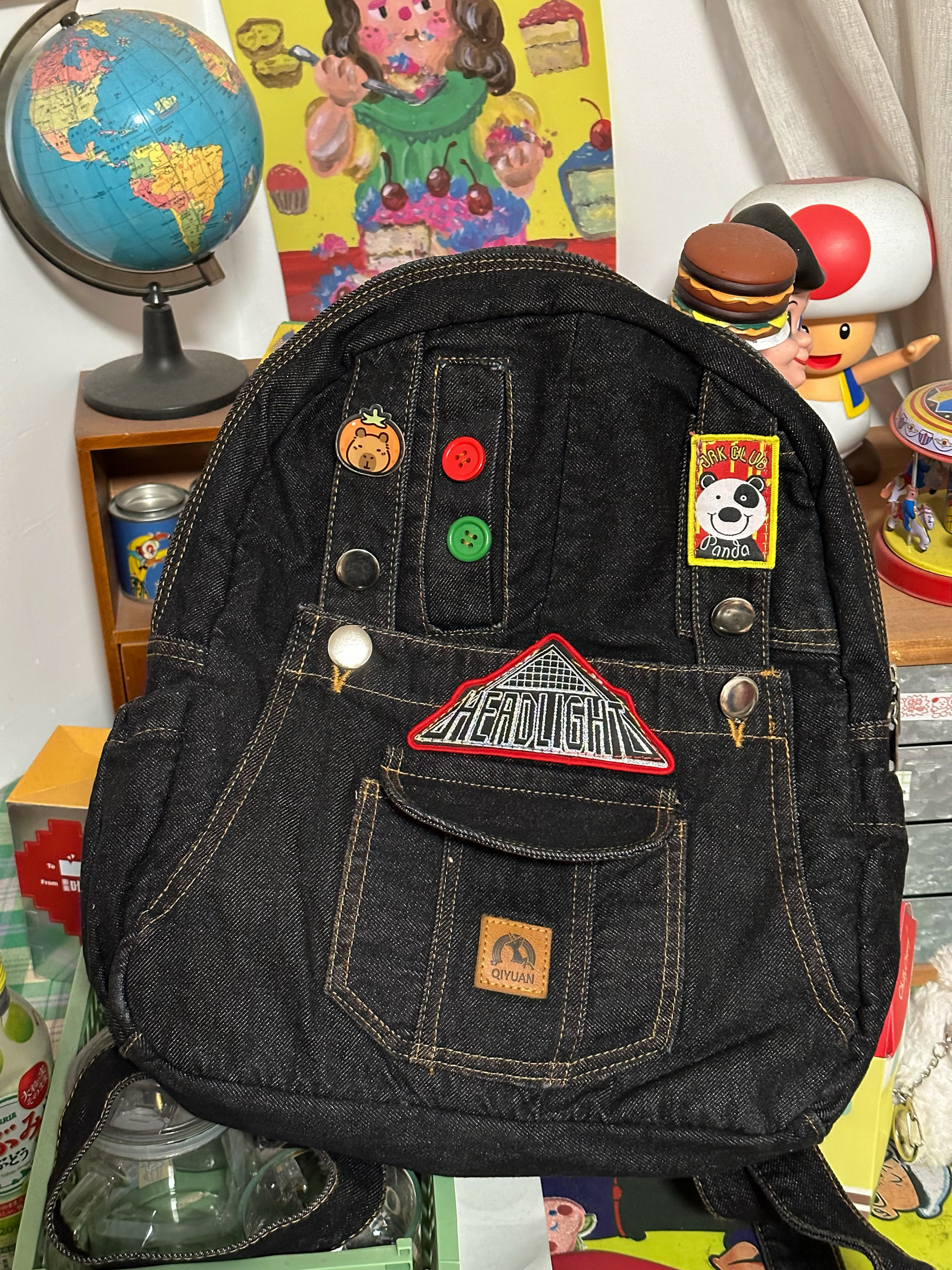 Trendy Large-Capacity Denim Backpack for Students, Versatile Fabric Bag, Stylish School Bag, Perfect for Daily Use Trendy Large-Capacity Denim Backpack for Students, Versatile Fabric Bag, Stylish School Bag, Perfect for Daily Use