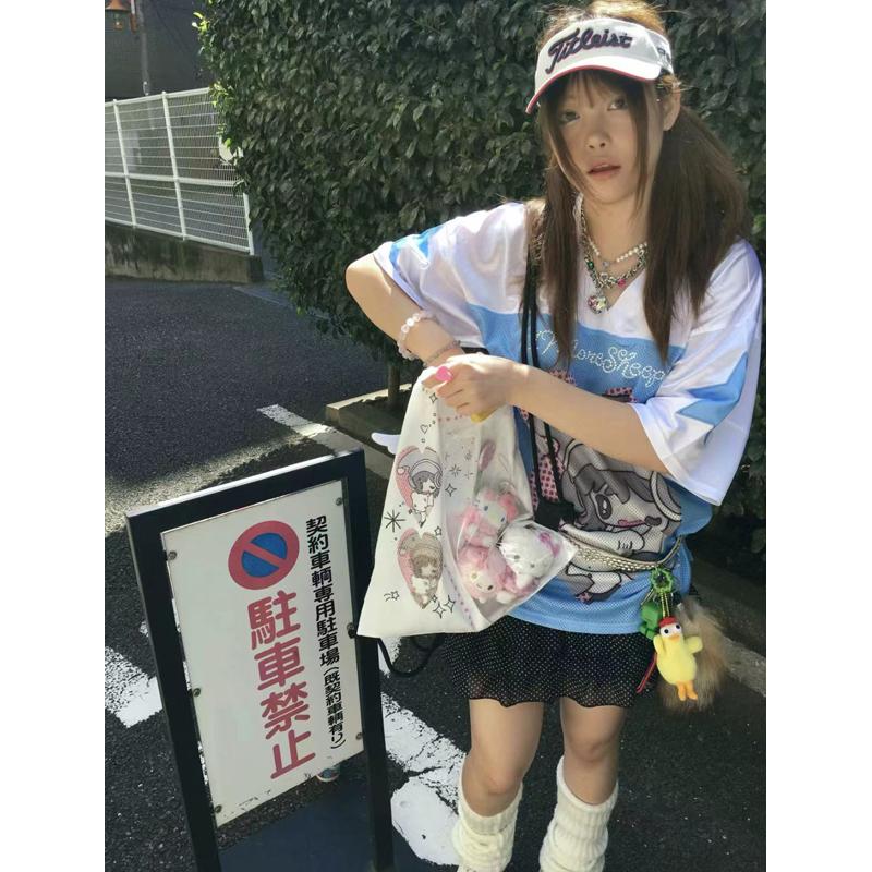 Trendy Large Capacity Printed Drawstring Backpack for Students - Cute Design School Bag