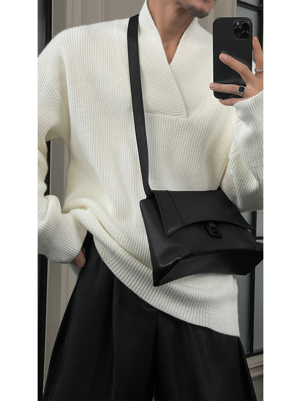 Trendy Minimalist Knitted Base Shirt - Loose Comfortable Versatile Autumn Style