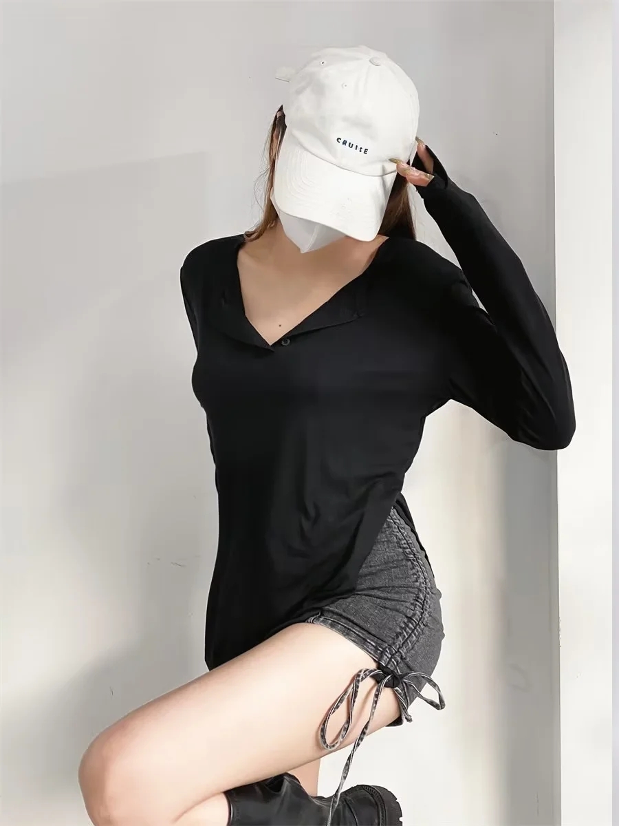 Trendy Multicolor Loose Long Sleeve Women's K-Pop Hip-Hop Jazz Top - Street Dance American Style Outerwear Trendy Multicolor Loose Long Sleeve Women's K-Pop Hip-Hop Jazz Top - Street Dance American Style Outerwear