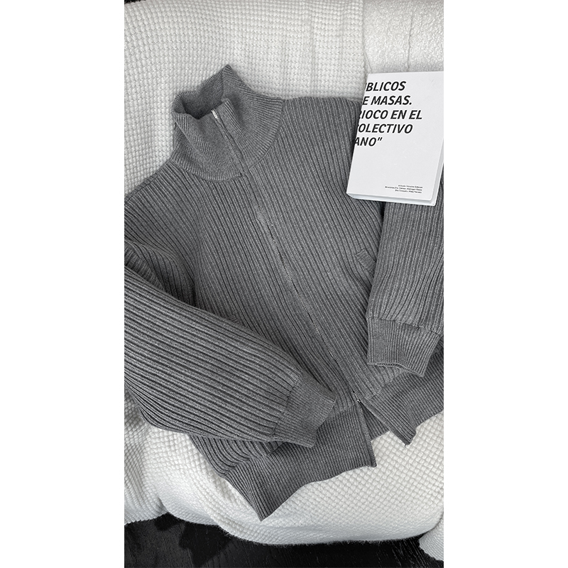 Trendy Reversible Knitted Cardigan Sweater Coat for Autumn and Winter - Thickened Versatile Design