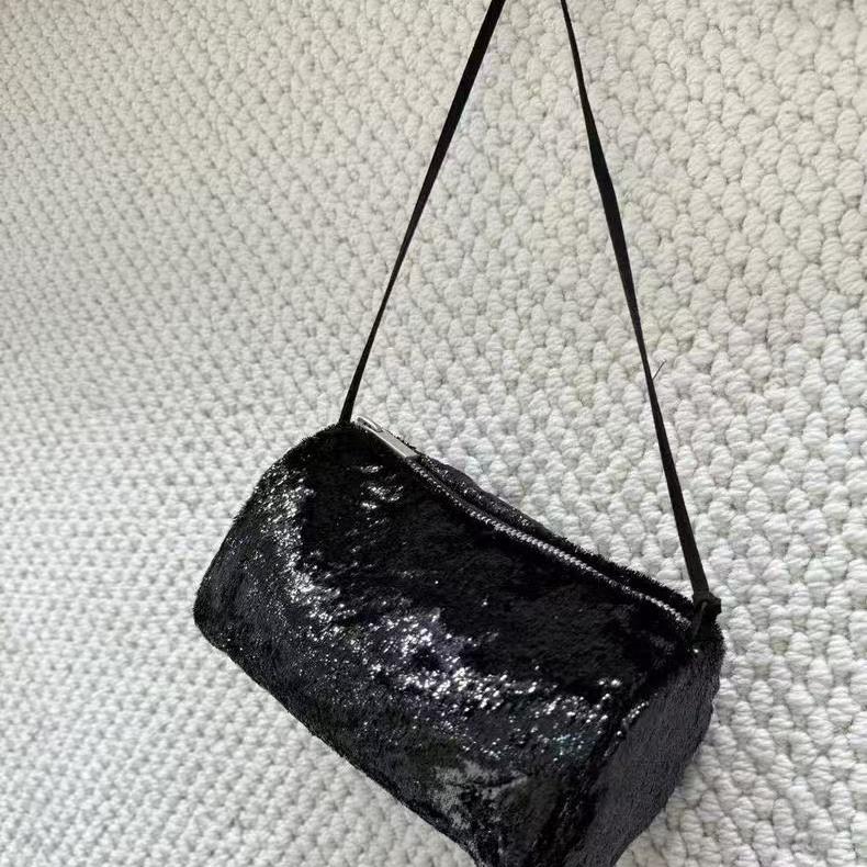 Trendy Shiny Cylindrical Shoulder Crossbody Bag for Women - Versatile Fashion Accessory, New Arrival Trendy Shiny Cylindrical Shoulder Crossbody Bag for Women - Versatile Fashion Accessory, New Arrival