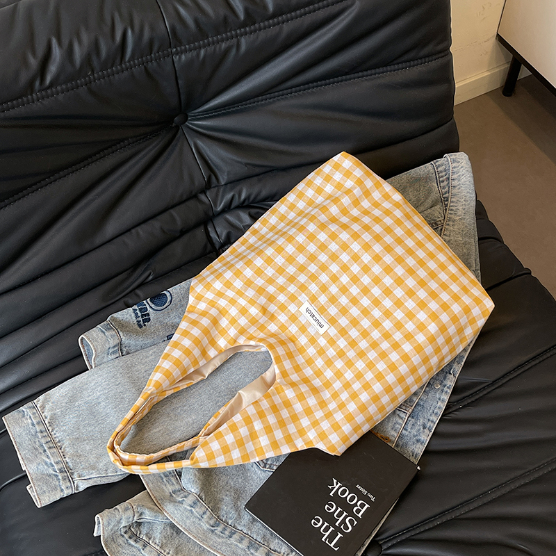 Trendy Women's 2025 Korean Style Large Capacity Woolen Tote Bag for Class and Casual Shopping