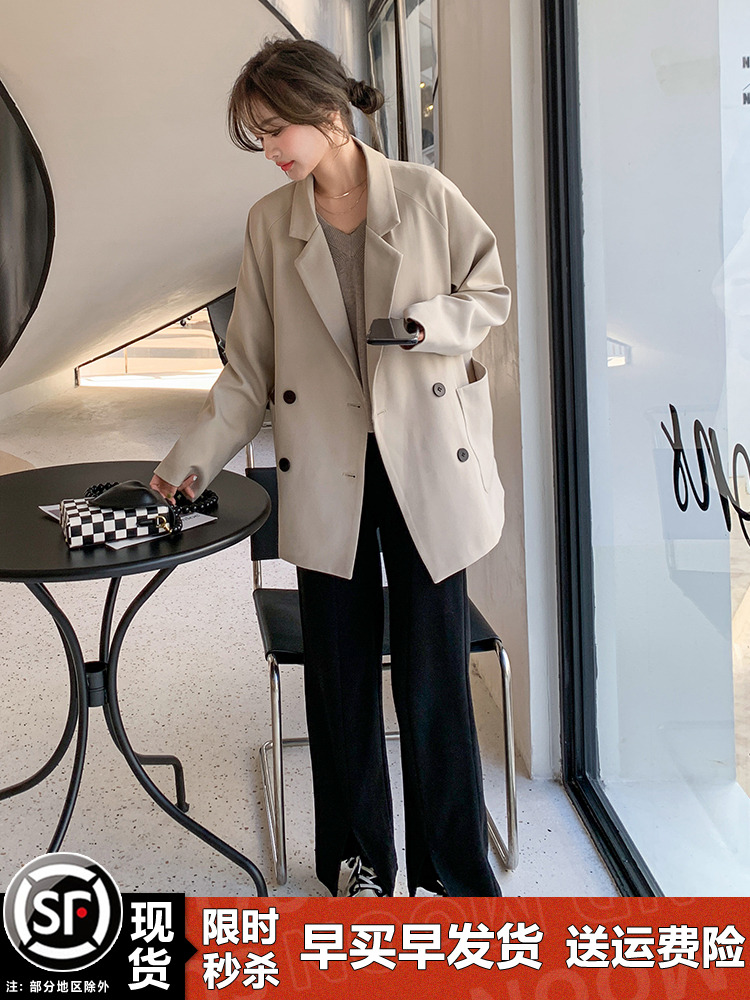 Trendy Women's Loose Blazer - High-End Casual Suit for Spring & Autumn 2025, Stylish Professional Outerwear Trendy Women's Loose Blazer - High-End Casual Suit for Spring & Autumn 2025, Stylish Professional Outerwear