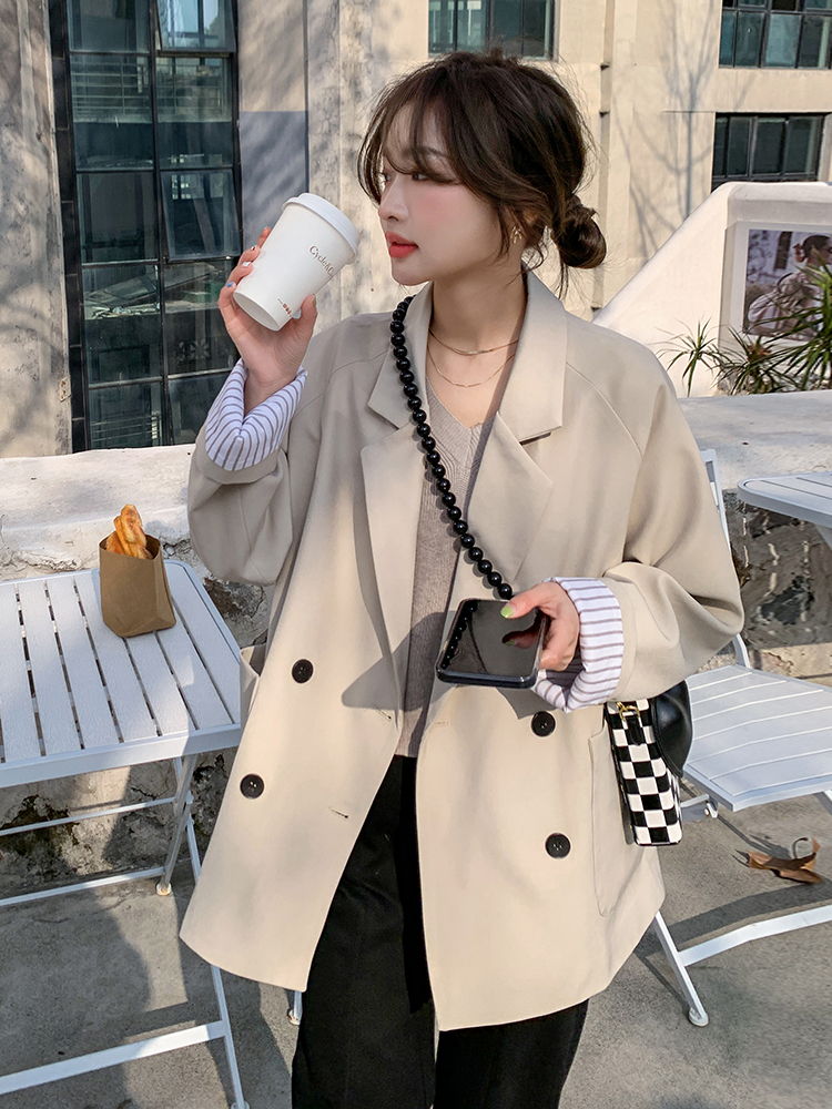 Trendy Women's Loose Blazer - High-End Casual Suit for Spring & Autumn 2025, Stylish Professional Outerwear