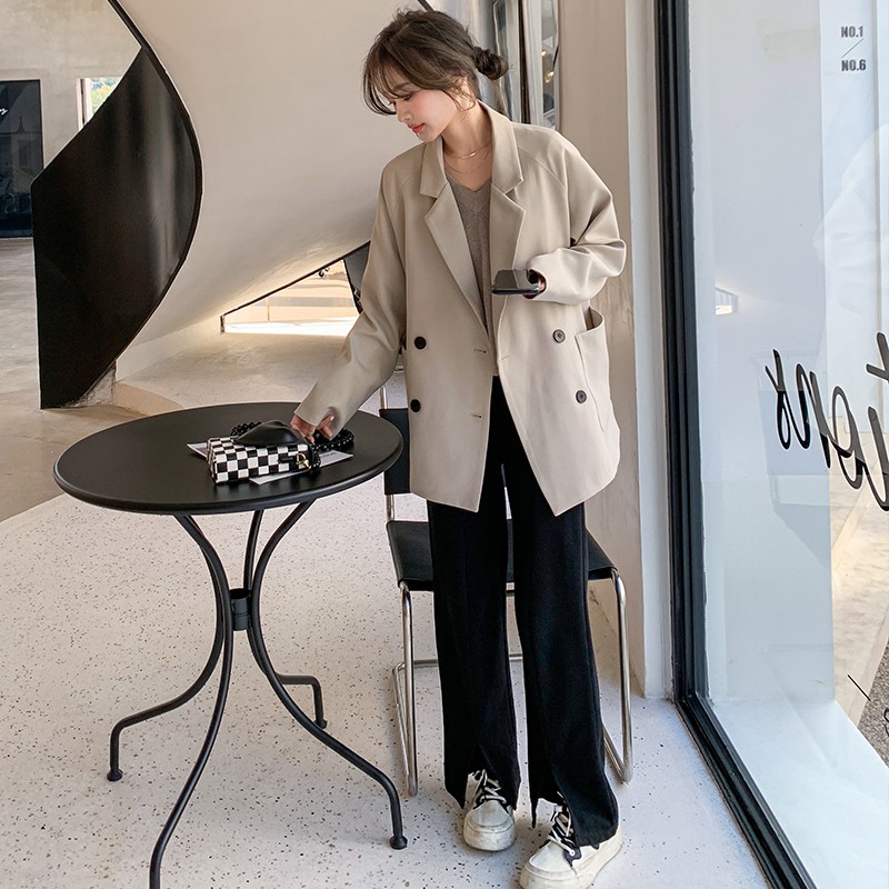 Trendy Women's Loose Blazer - High-End Casual Suit for Spring & Autumn 2025, Stylish Professional Outerwear Trendy Women's Loose Blazer - High-End Casual Suit for Spring & Autumn 2025, Stylish Professional Outerwear