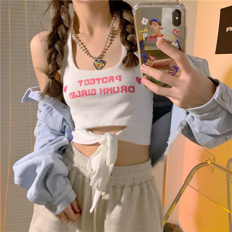 Trendy Y2K Jazz Dance Crop Top with Halter Neck Design for Music Festivals - Perfect Dance Outfit for Stylish Girls