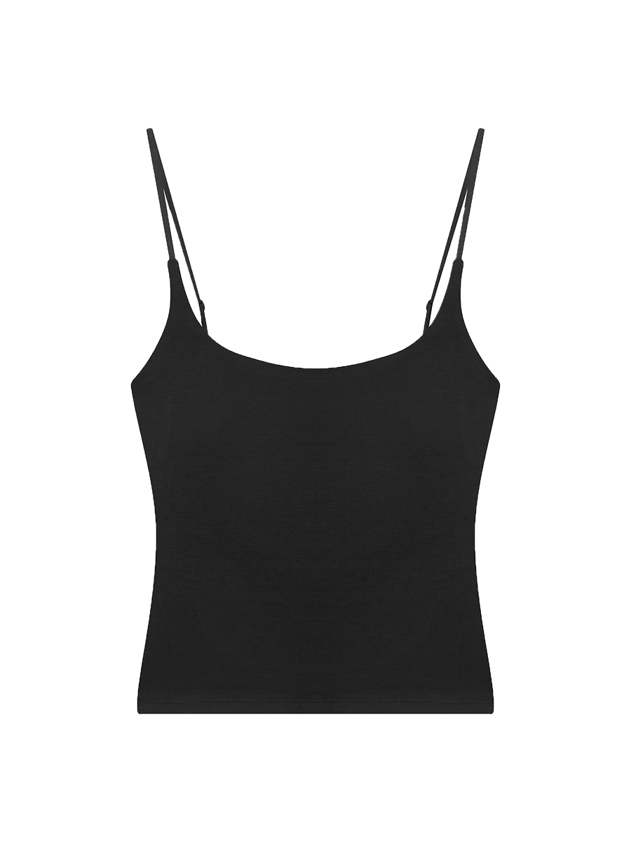 U-Neck Sleeveless Waist-Cinching Off-Shoulder Camisole for Women - Summer Korean Style Slim Fit Short Versatile Top