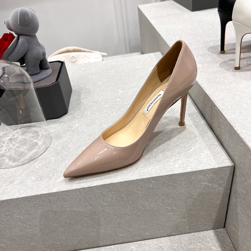 Ultra-High Heel Pointed Toe White Patent Leather Stiletto Slip-On Office Shoes for Women - Autumn Fashion Essential Ultra-High Heel Pointed Toe White Patent Leather Stiletto Slip-On Office Shoes for Women - Autumn Fashion Essential