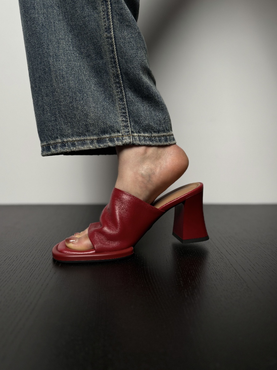 Ultra-Soft Sheepskin One-Strap Sandals for Women - Summer Chunky-Heeled Minimalist Outdoor Footwear