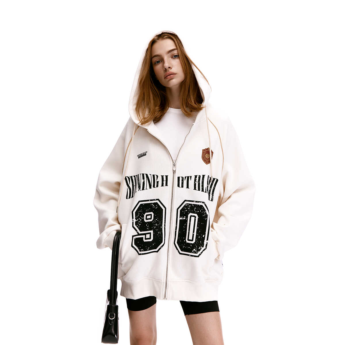 Unisex American Vintage Letter Print Cardigan Hoodie - Blockcore Casual Style for 90s Inspired Fashion Unisex American Vintage Letter Print Cardigan Hoodie - Blockcore Casual Style for 90s Inspired Fashion