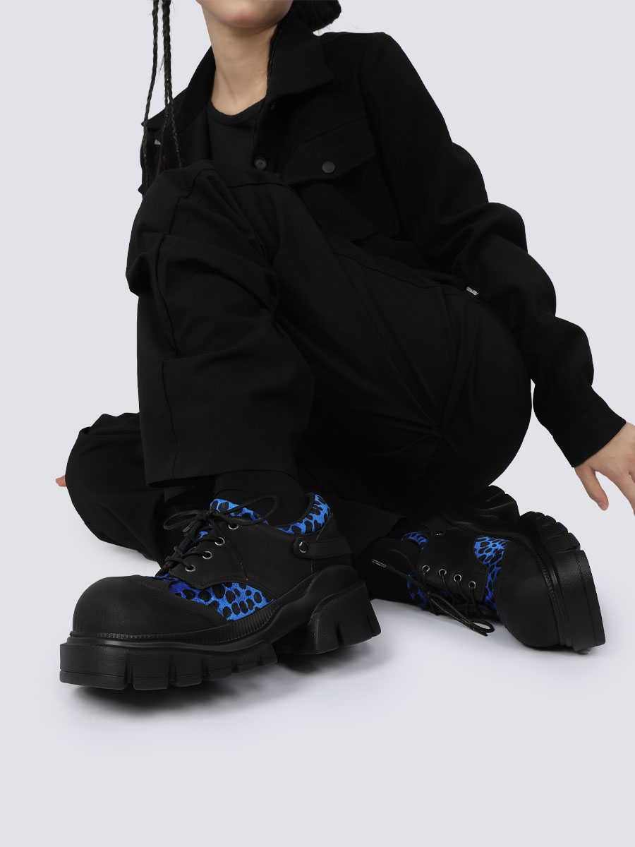 Unisex Genuine Leather Thick-Soled Summer Shoes for Women - Unique Contrasting Color Design, 2025 Trendy Footwear