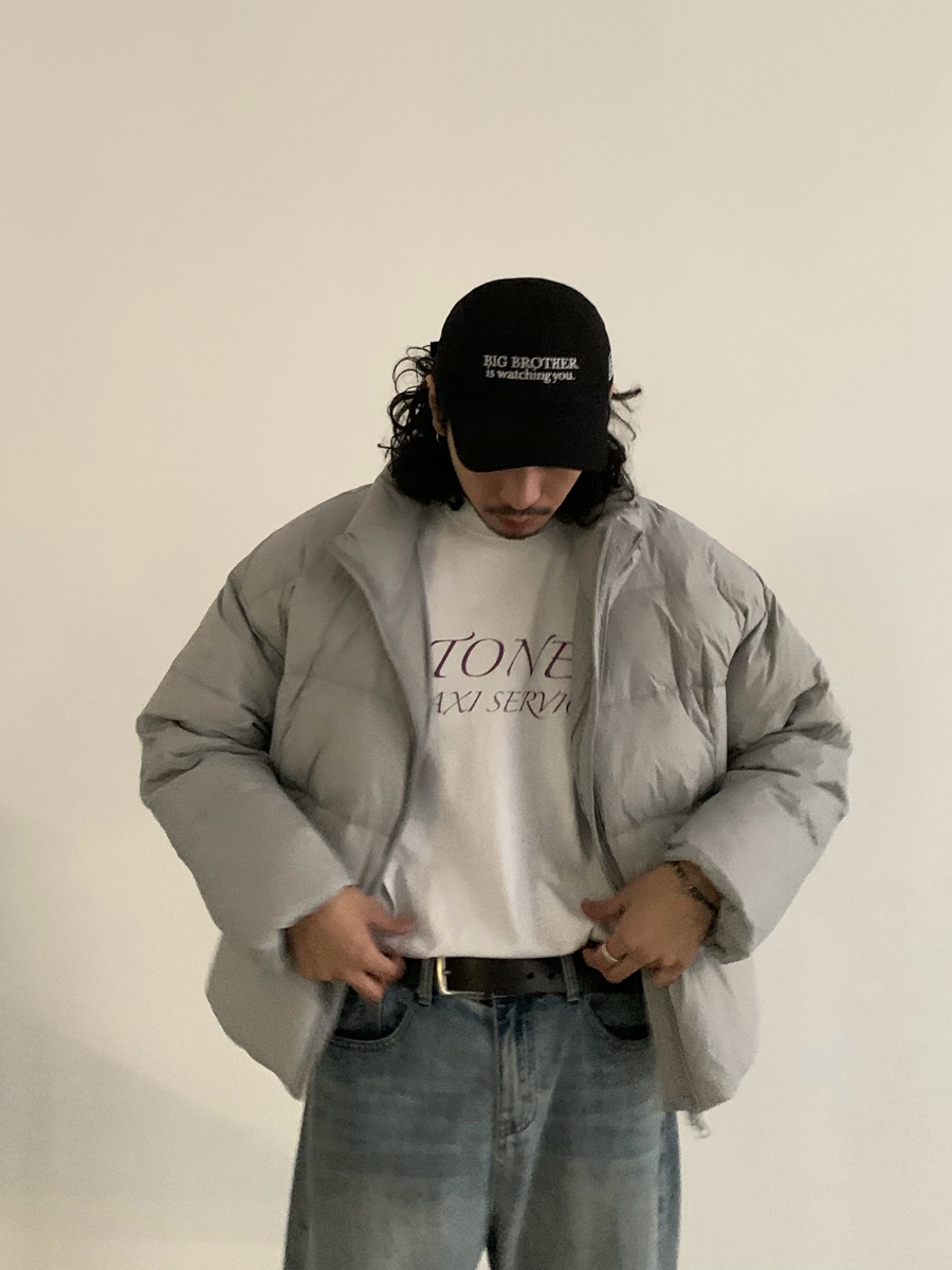 Unisex High-Neck Lightweight Down Jacket - Trendy Thickened Winter Coat in Japanese Style for Men and Women