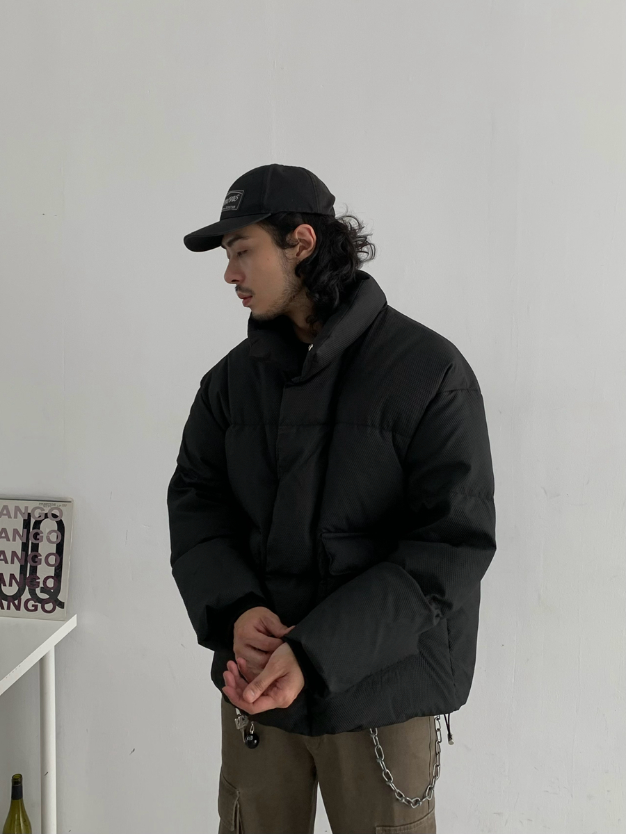 Unisex High Neck Short Puffer Jacket - Thickened Winter Outdoor Coat for Men and Women - Fashionable Mountain Series