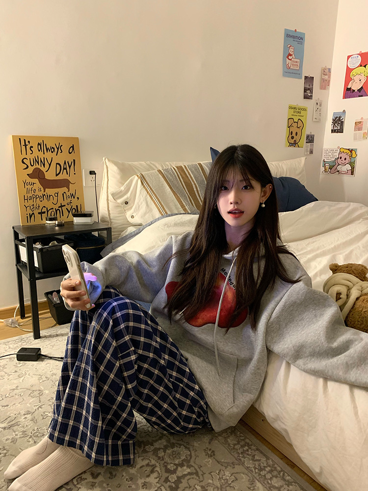 Unisex Melting Apple Print Hoodie - 2025 Autumn Casual Jacket, Loose Fit American Style for Men and Women Unisex Melting Apple Print Hoodie - 2025 Autumn Casual Jacket, Loose Fit American Style for Men and Women