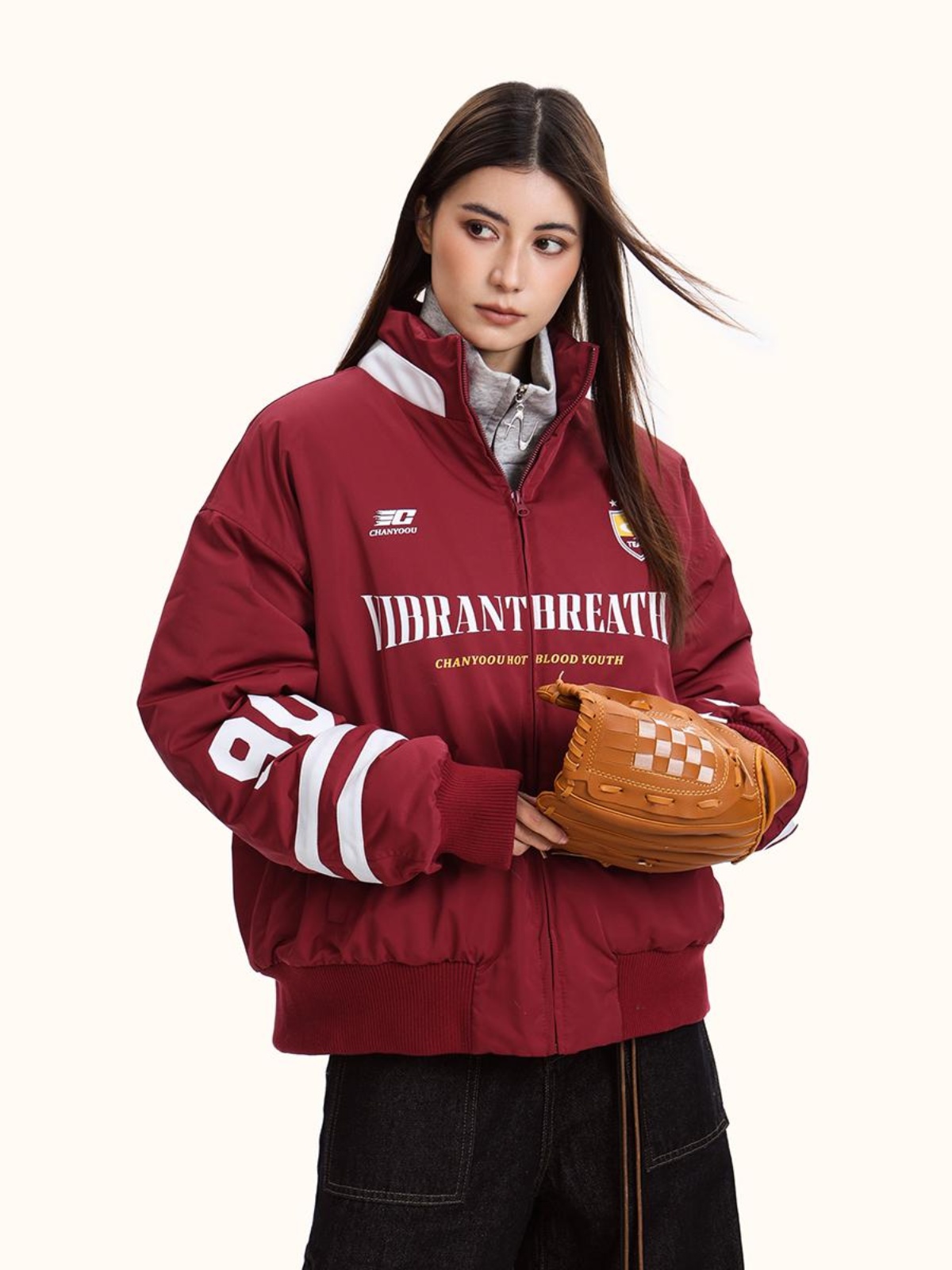 Unisex Retro Blockette Casual Cotton Jersey Jacket - Loose Fit American Sports Style Coat for Trendy Everyday Wear Unisex Retro Blockette Casual Cotton Jersey Jacket - Loose Fit American Sports Style Coat for Trendy Everyday Wear