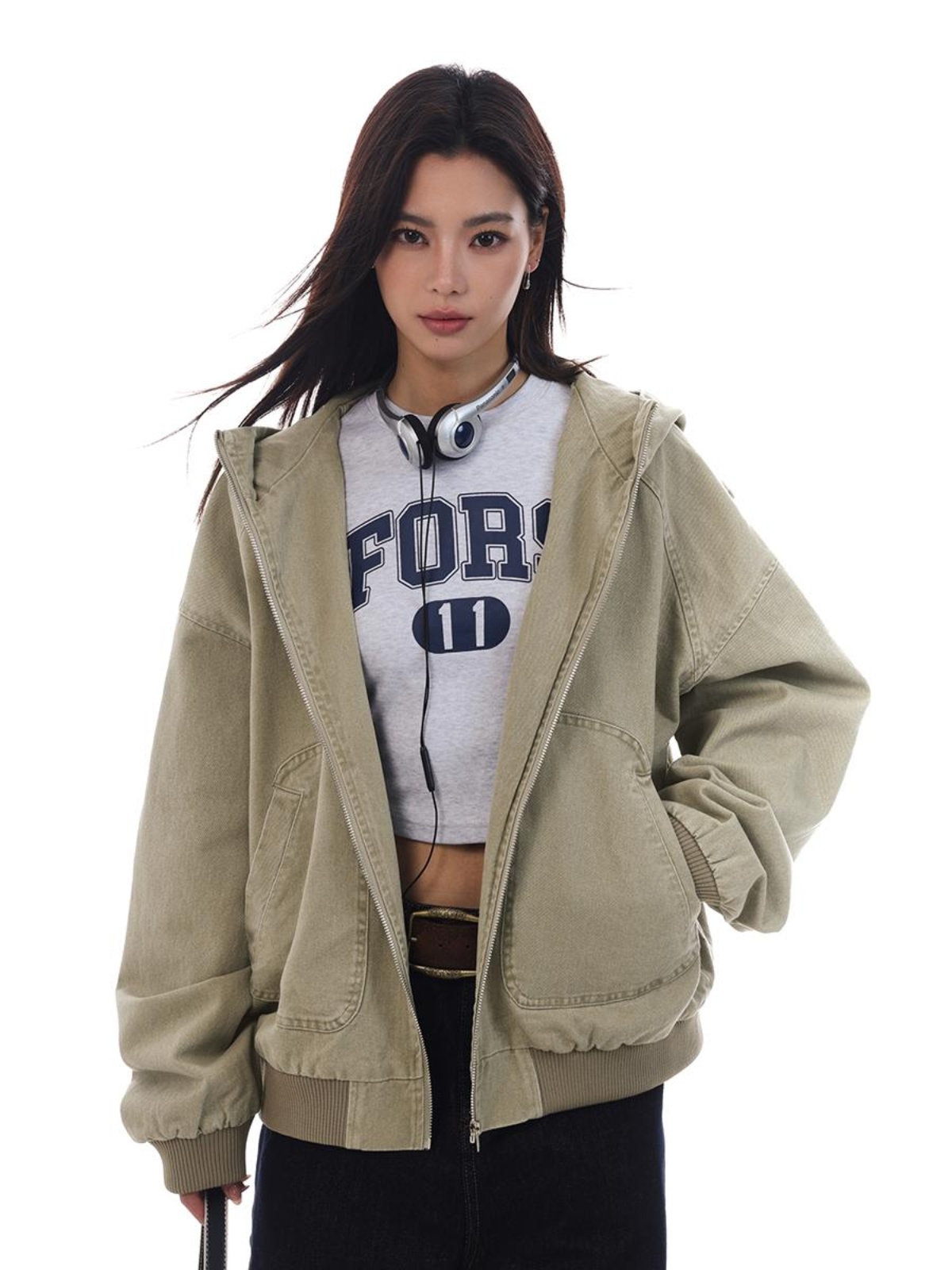 Unisex Retro Clean Fit Jacket - Versatile Casual Outerwear for American High Street Style Unisex Retro Clean Fit Jacket - Versatile Casual Outerwear for American High Street Style