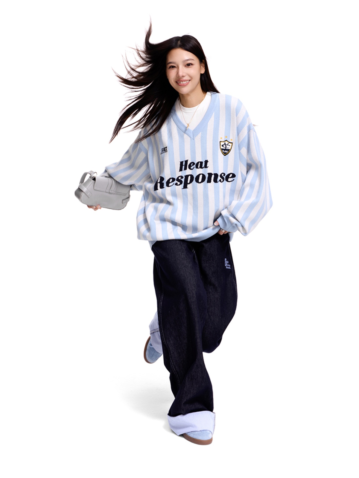 Unisex Retro Striped Sweater Jacket - Loose American Sports Style Top for Men and Women, Vintage-Inspired, Casual Fashion Unisex Retro Striped Sweater Jacket - Loose American Sports Style Top for Men and Women, Vintage-Inspired, Casual Fashion