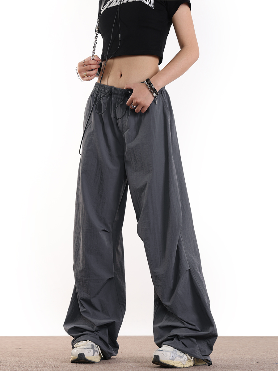 Unisex Vintage Paratrooper Cargo Pants, Loose American Style, Drapey Outdoor Tactical Pants for Men and Women