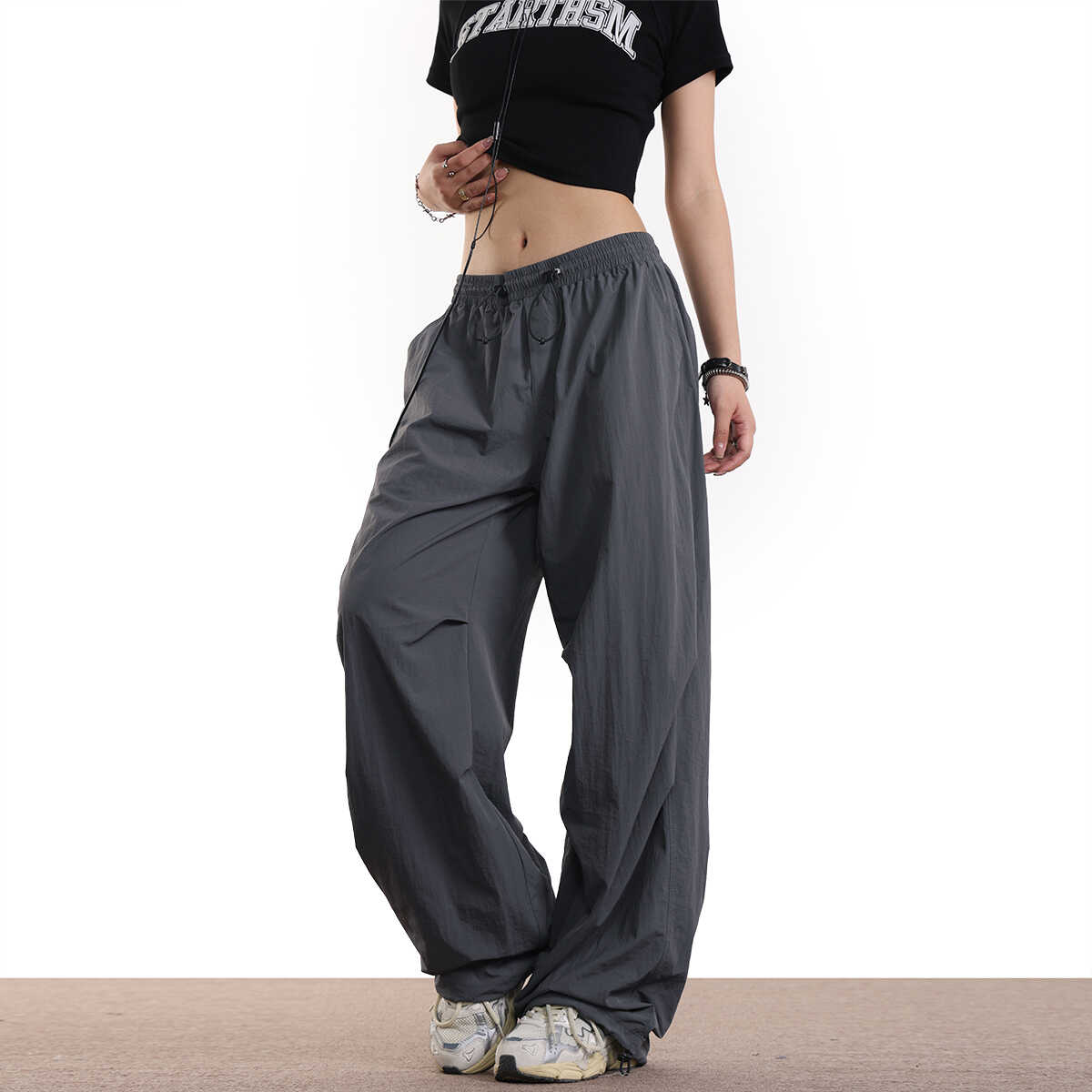 Unisex Vintage Paratrooper Cargo Pants, Loose American Style, Drapey Outdoor Tactical Pants for Men and Women