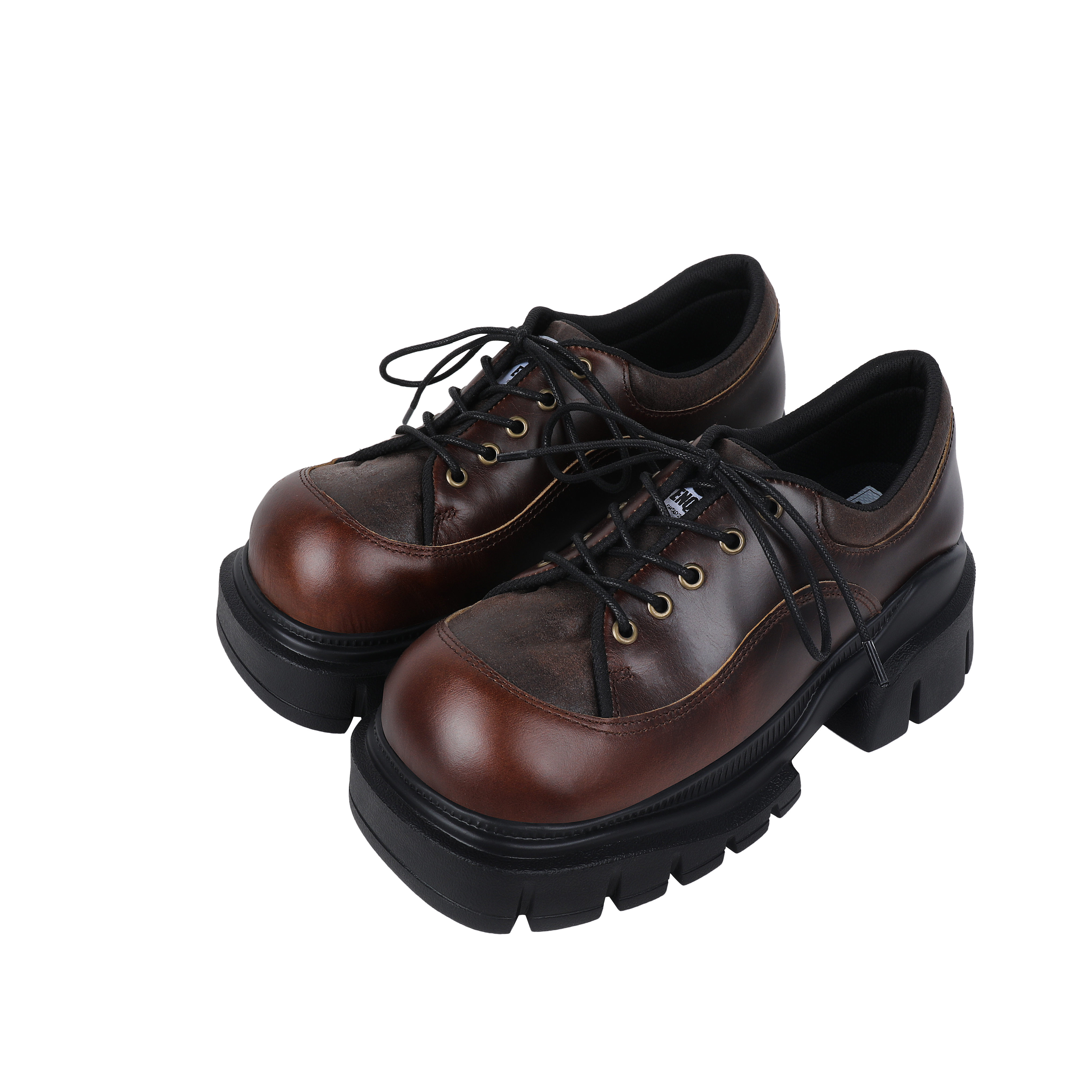 Unisex Vintage Retro Genuine Leather Thick-Soled Shoes for Women - 2025 Spring/Summer Niche Design Footwear